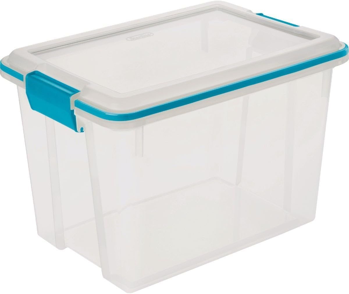 Blue Stackable Kids Lidded Storage Box, 20 Qt