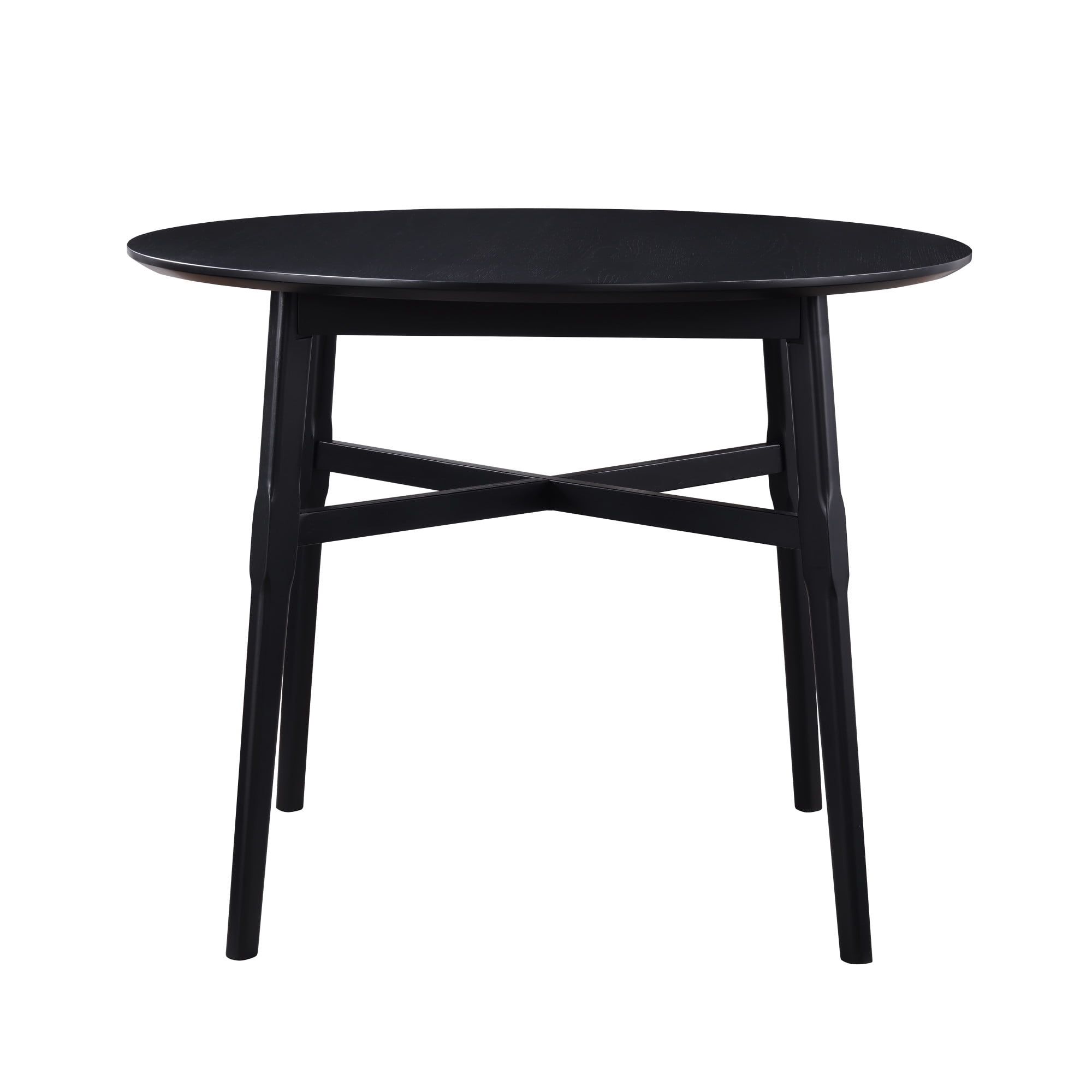 Oslo Black Round Wood Counter Height Table