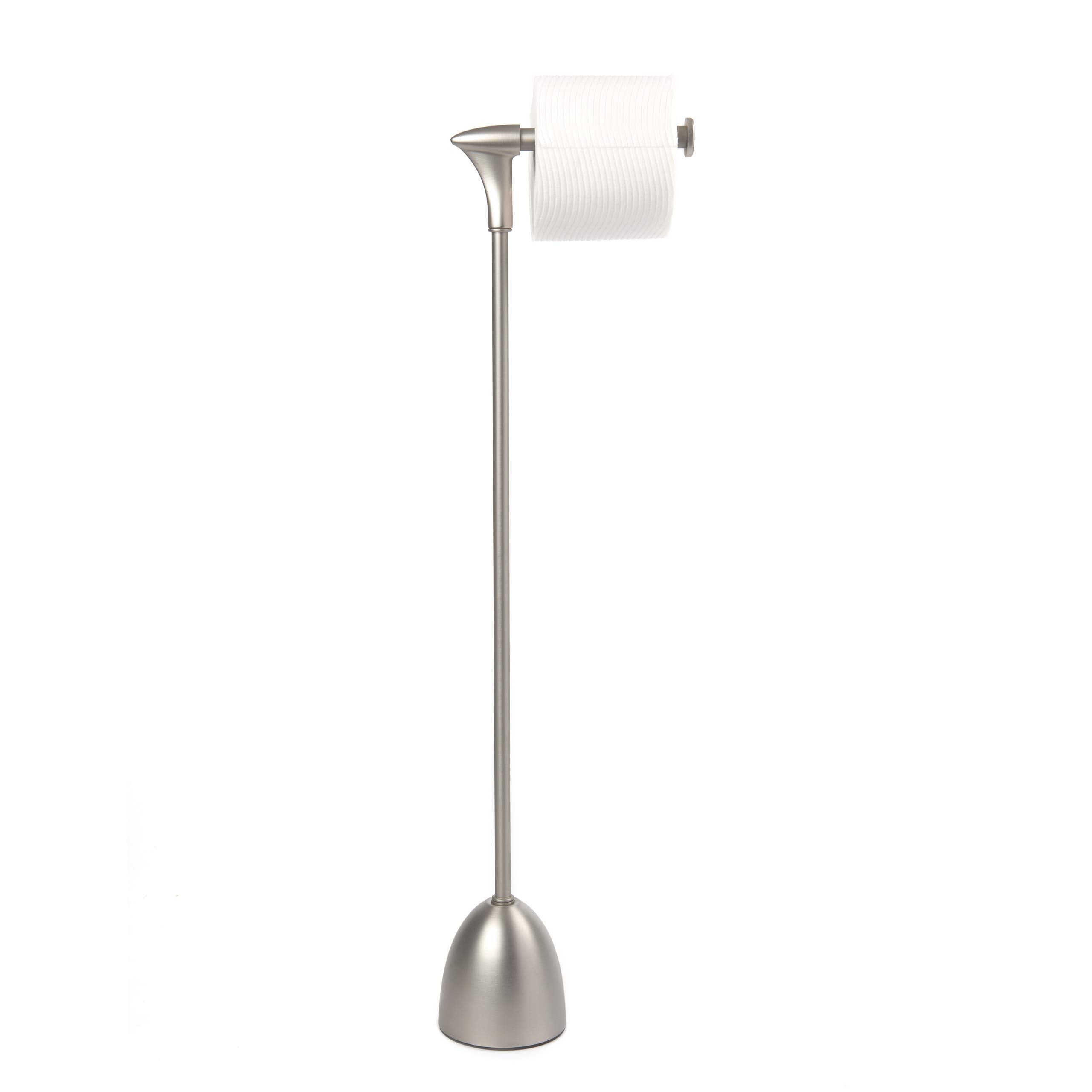 Stream Nickel and Zinc Industrial Toilet Paper Stand