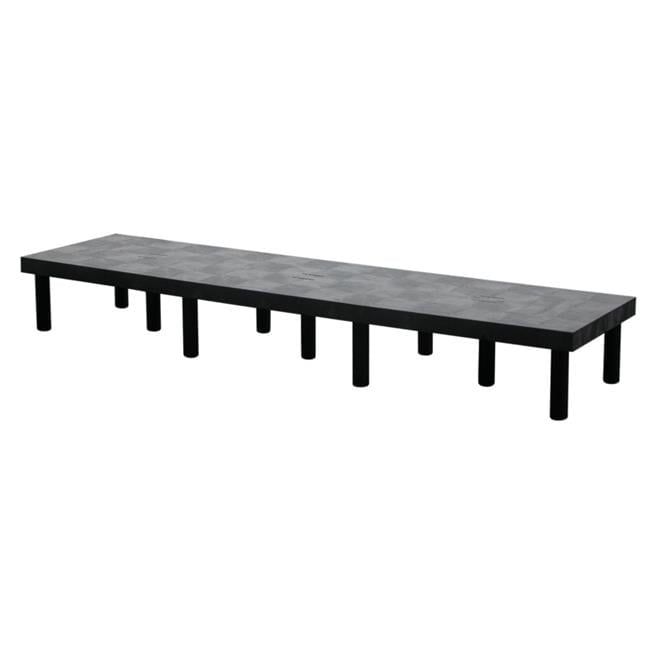 Black HDPE 96" x 24" Dunnage Rack