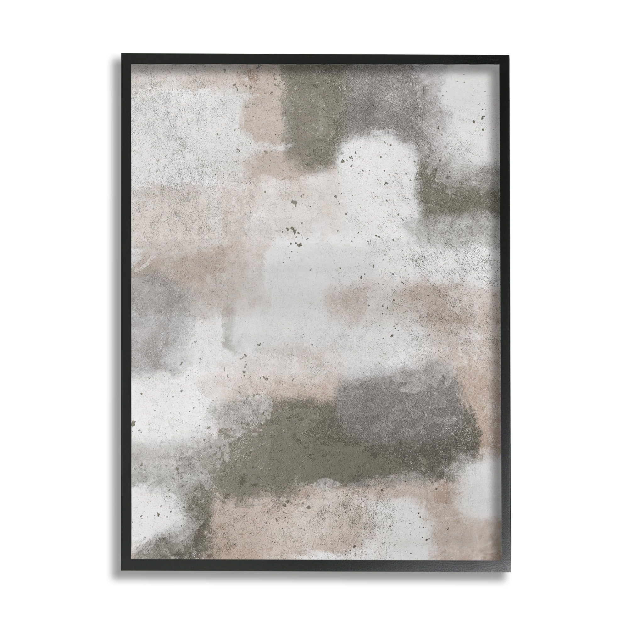 Modern Abstract Neutral Tones Framed Wall Art, 11 x 14