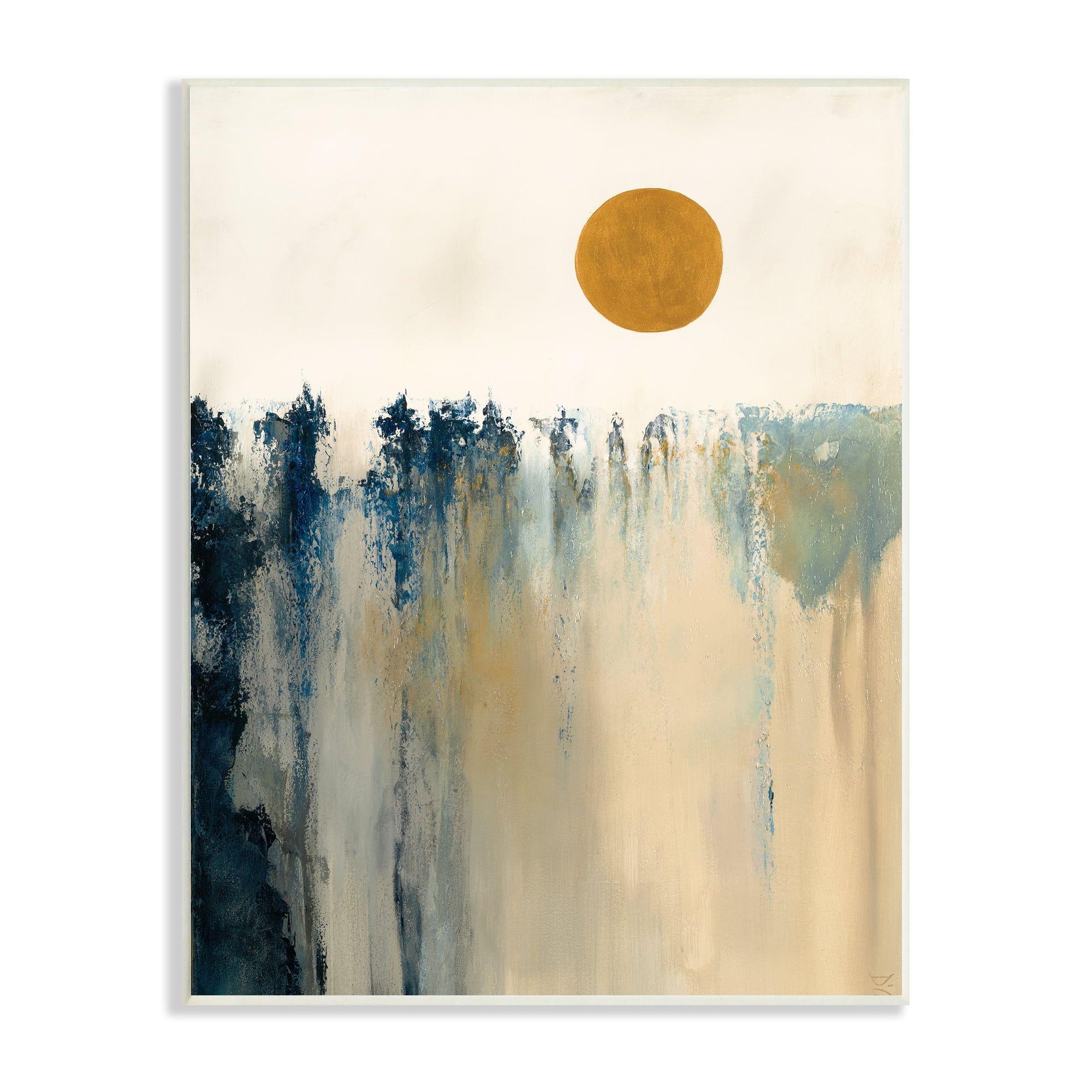 Abstract Daytime Sun Landscape Wood Wall Art, 10 x 15