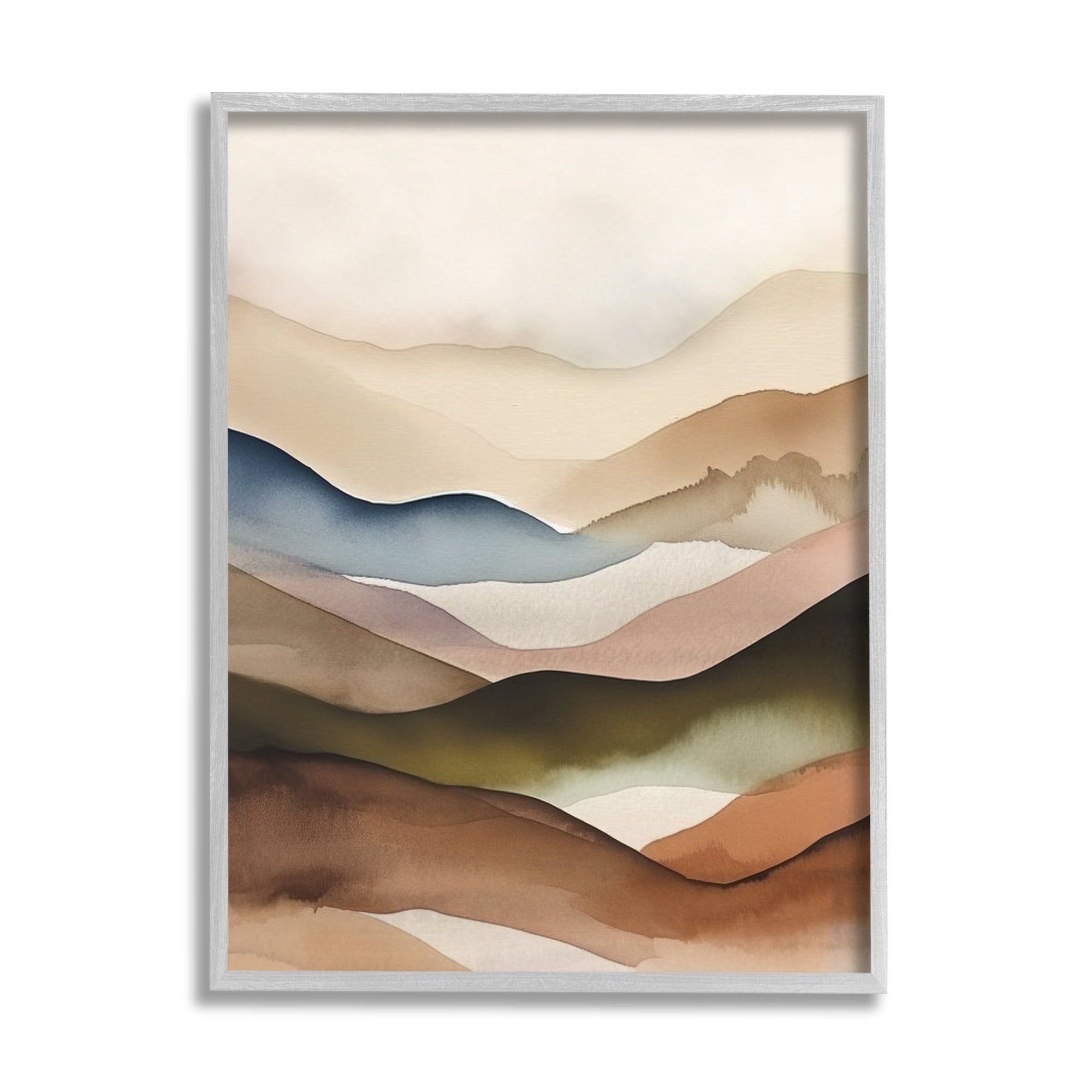 Abstract Mountain Range Landscape Framed Art Print, 24 x 30