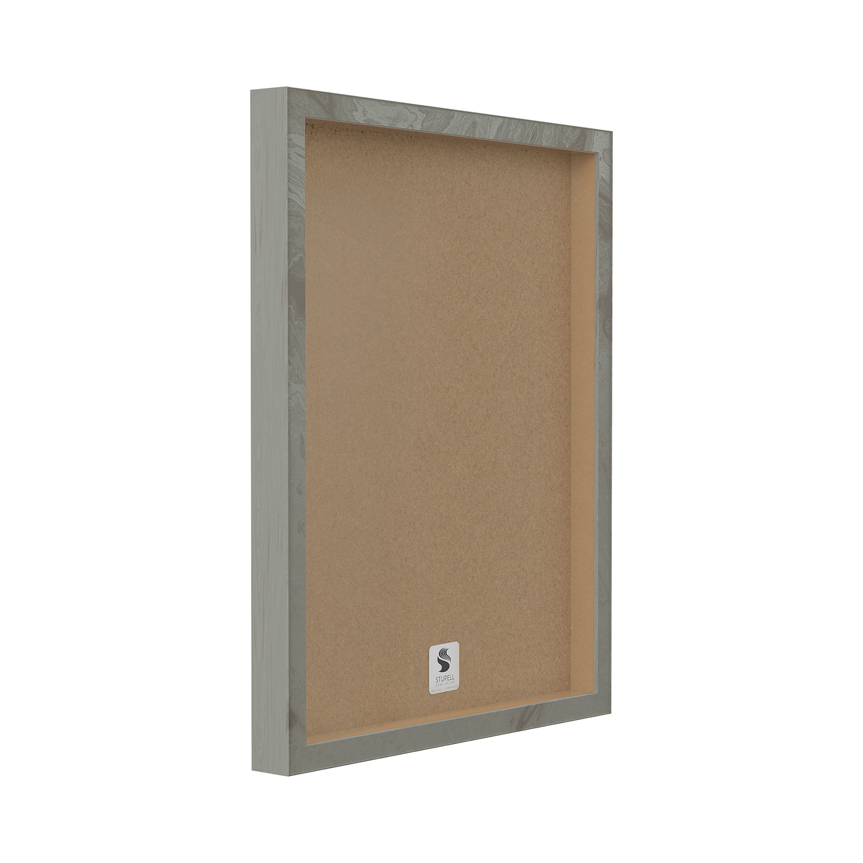 Gray Framed Abstract Canvas Print Wall Art, 16 x 20