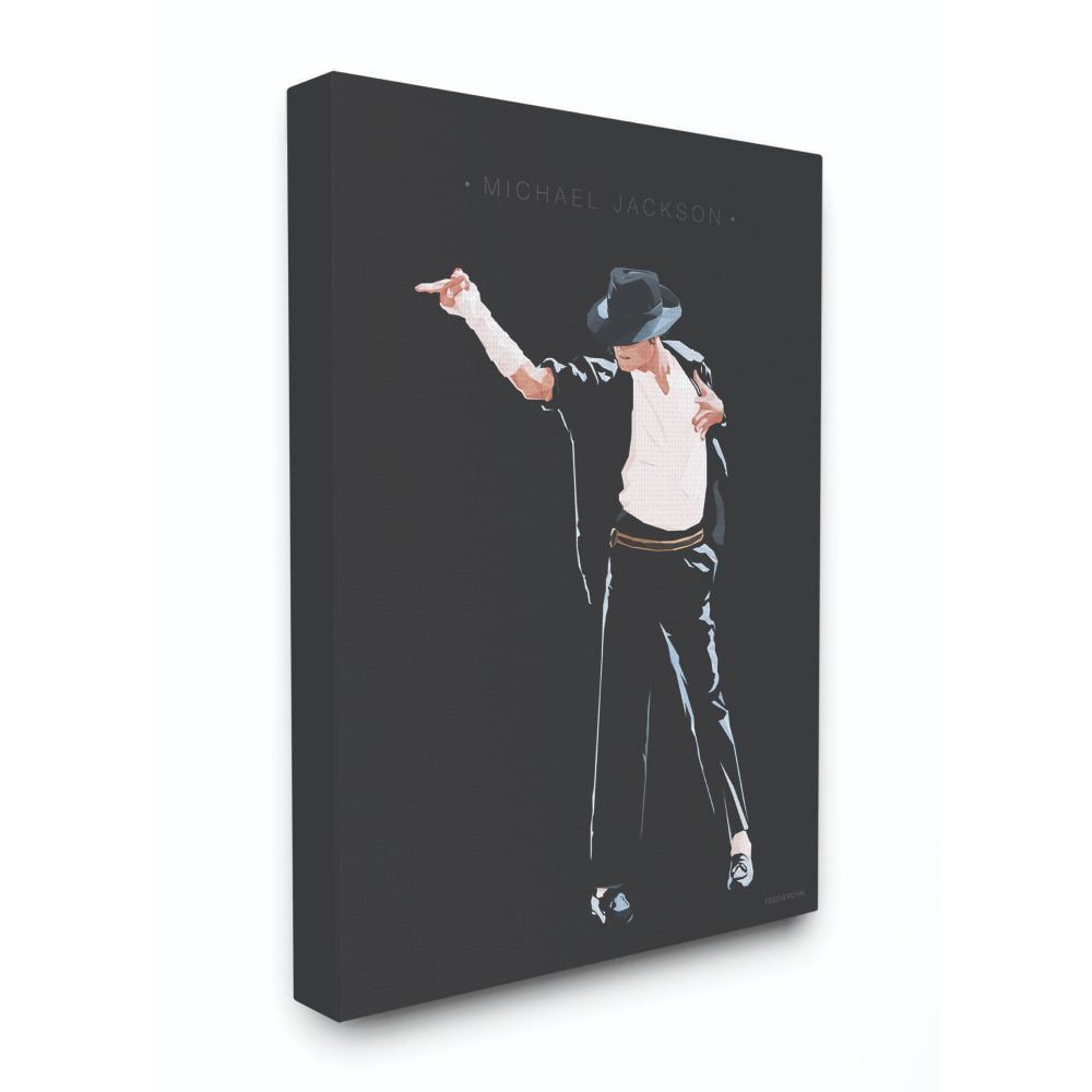 Michael Jackson Abstract Black and White Canvas Wall Art