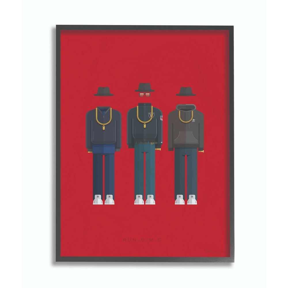 Run DMC Red Canvas Print with Black Frame, 16 x 20