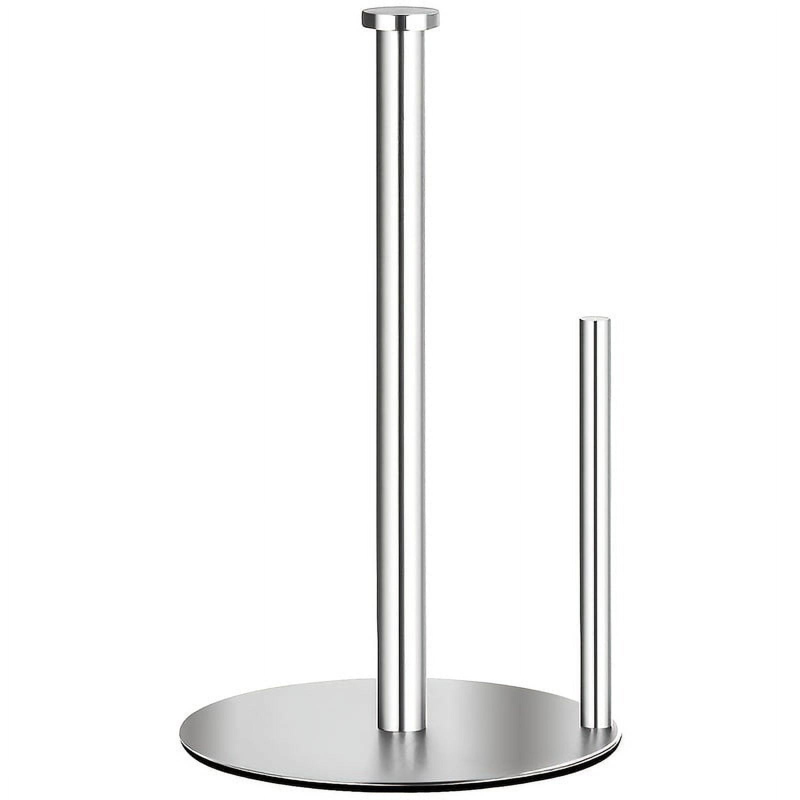 Silver Stainless Steel Free Standing Paper Towel Holder