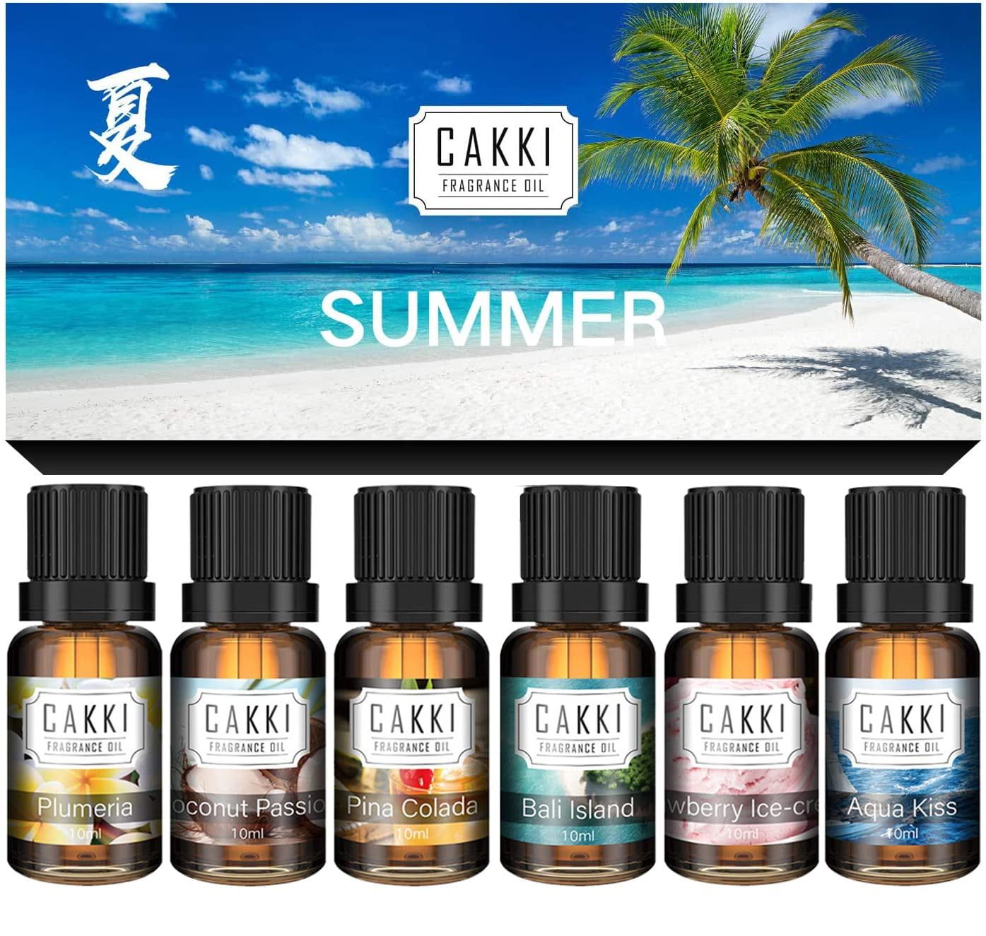 Summer Collection Essential Oils Set with Coconut and Plumeria