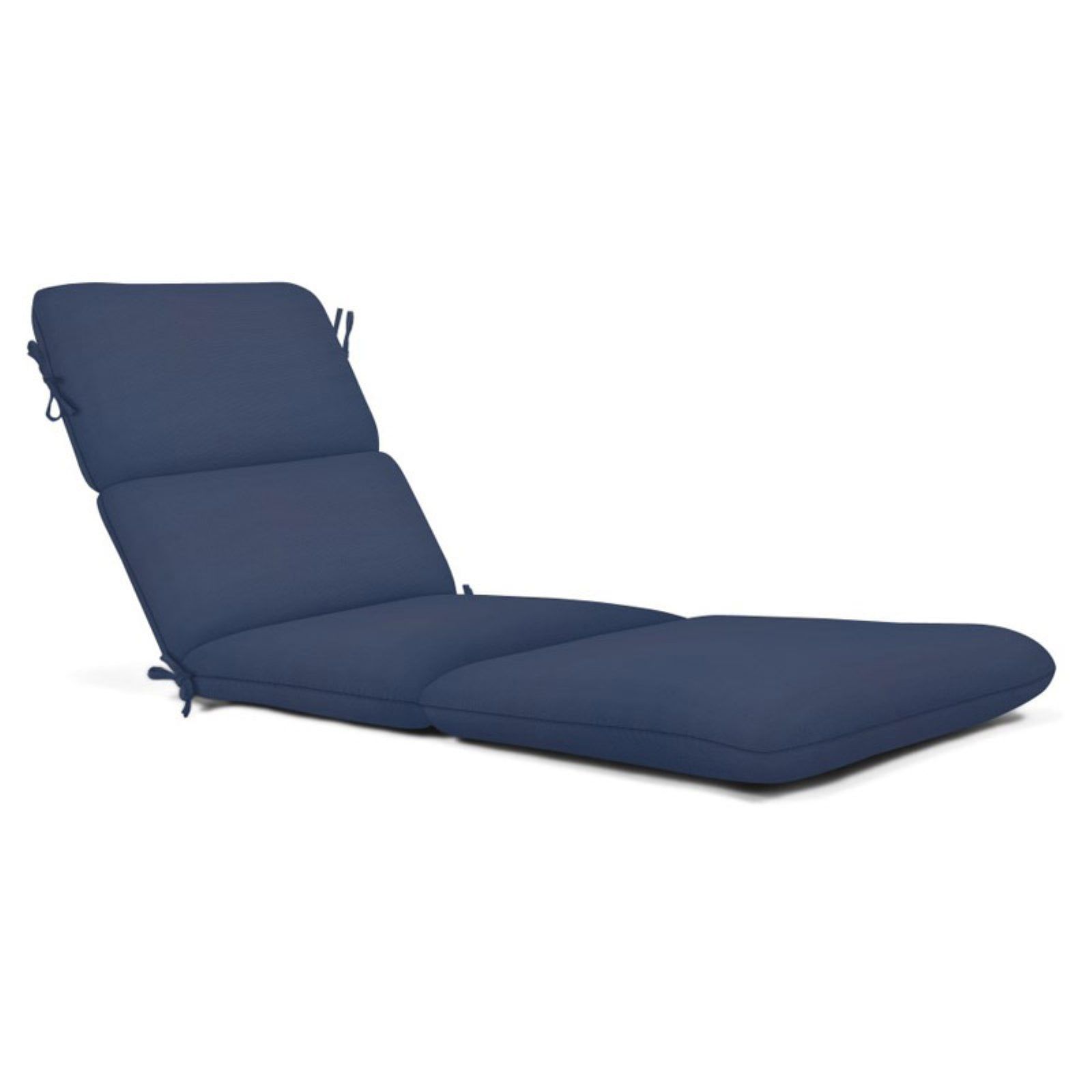 Navy Blue Sunbrella Outdoor Chaise Lounge Cushion 74 x 22 in