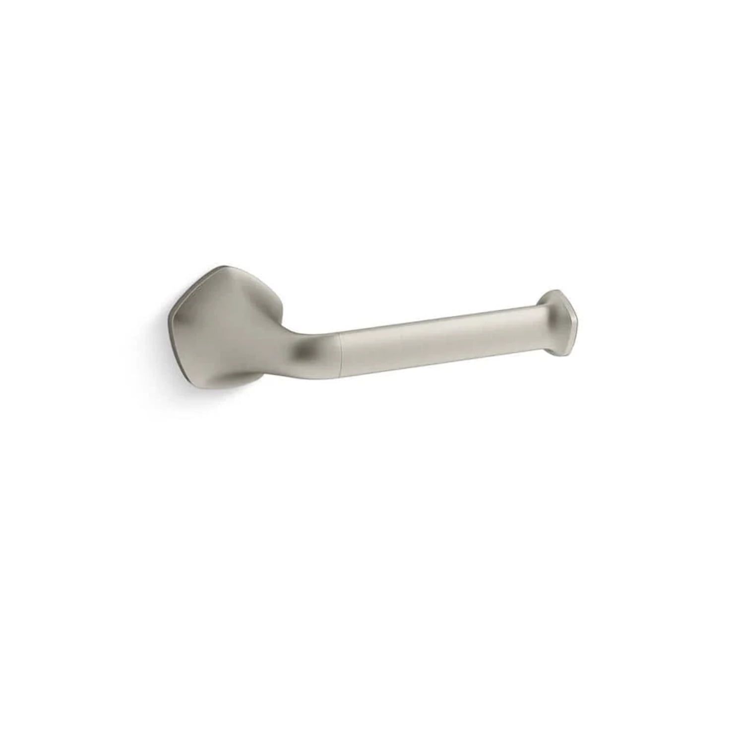 Vibrant Brushed Nickel Wall-Mount Toilet Paper Holder