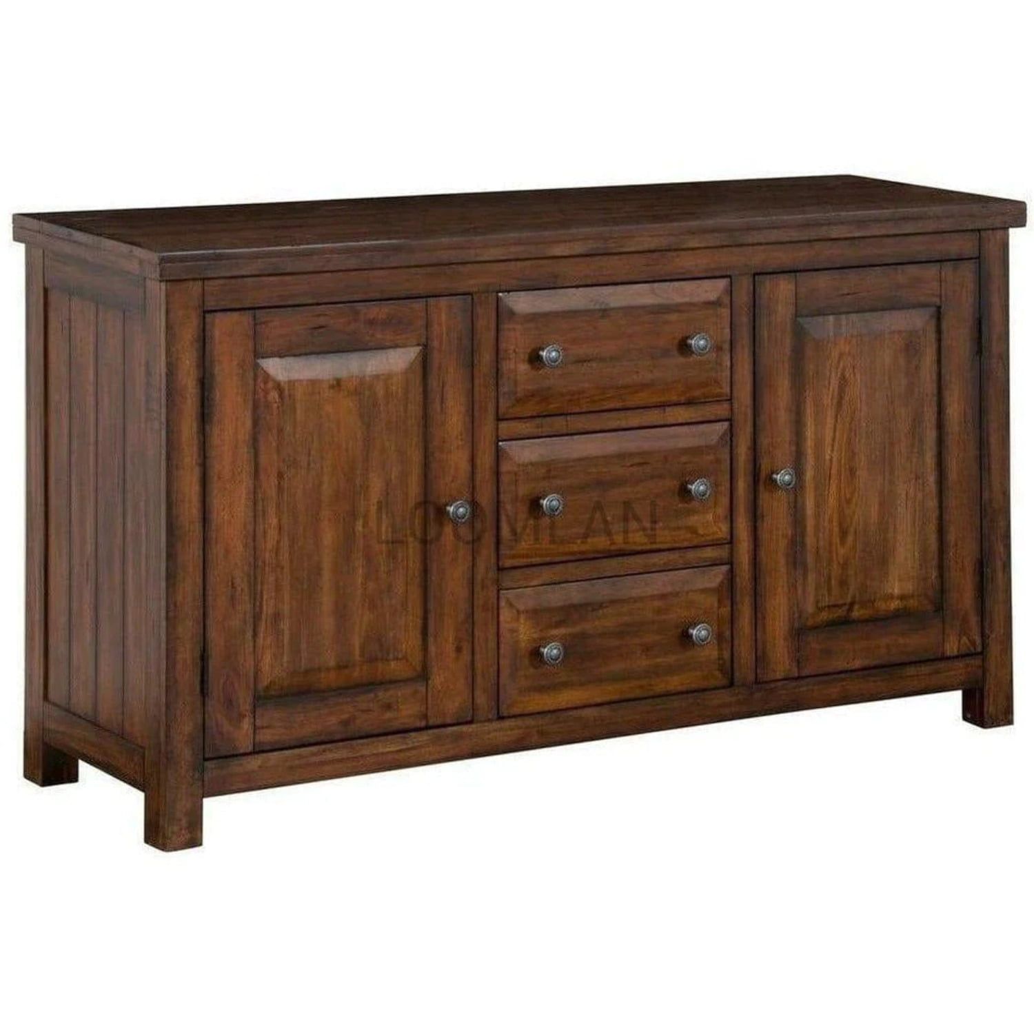 Tuscany 66" Traditional Mahogany Buffet with Wine Storage