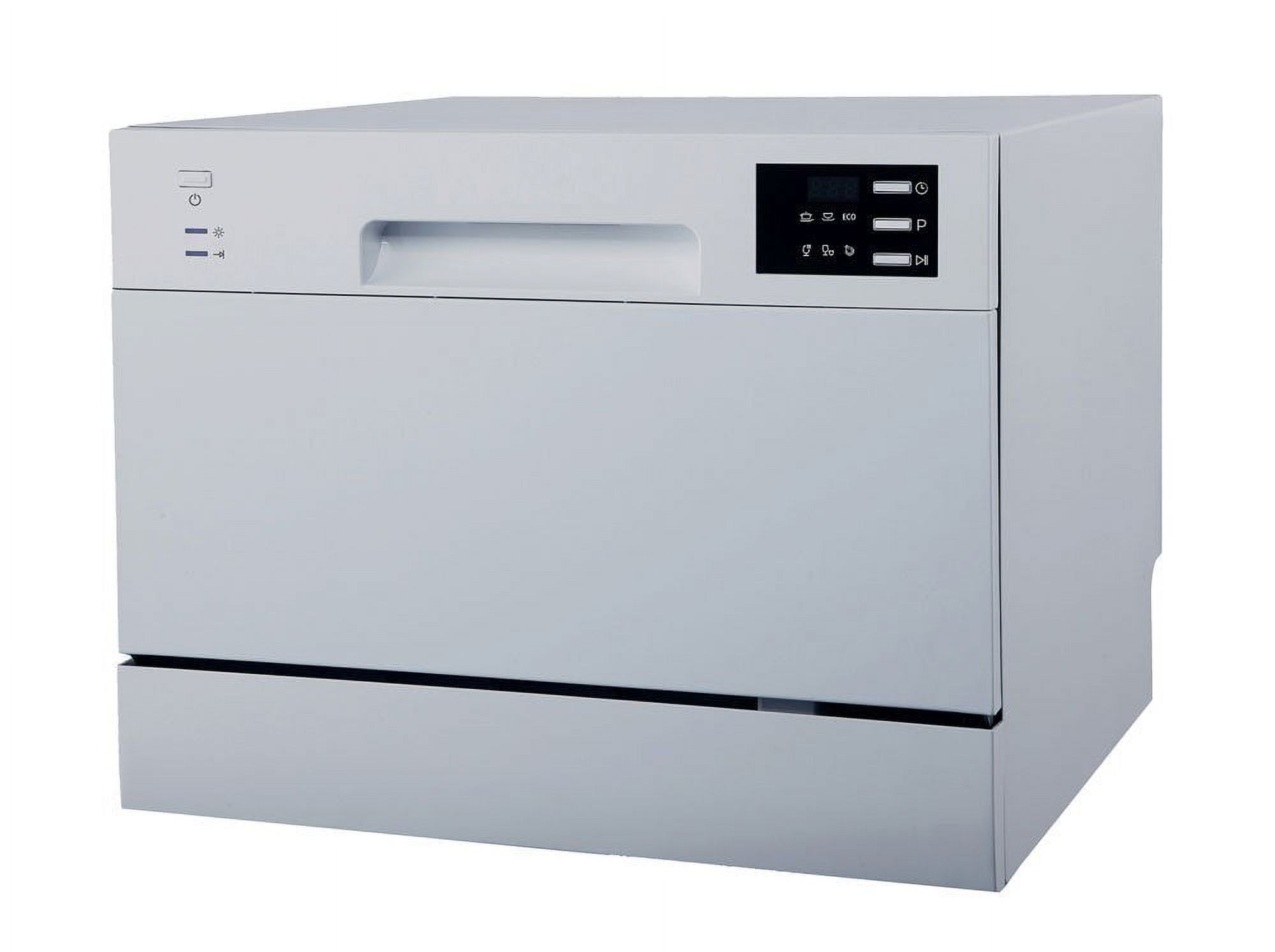 Silver Energy Star Countertop Dishwasher with LED Display