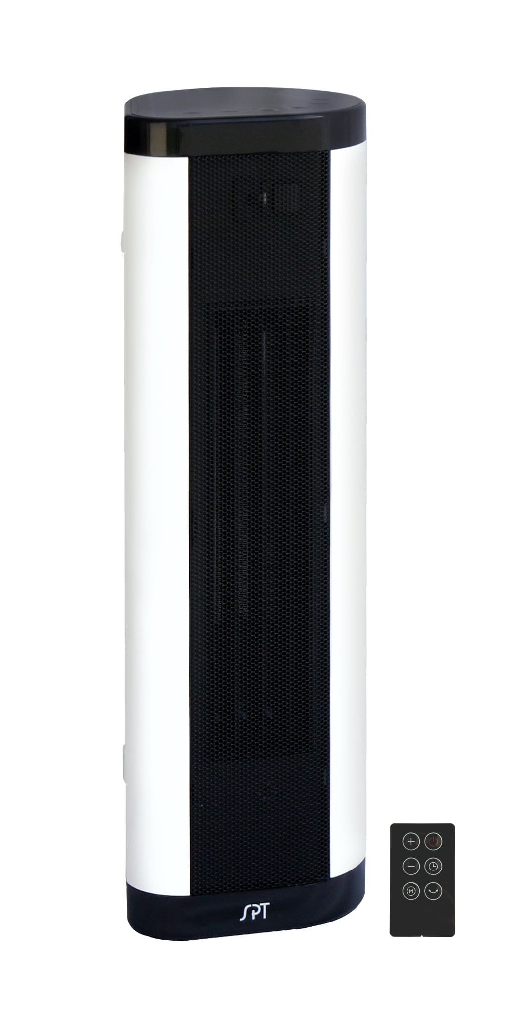 White Ceramic Electric Convection Tower Heater with Remote