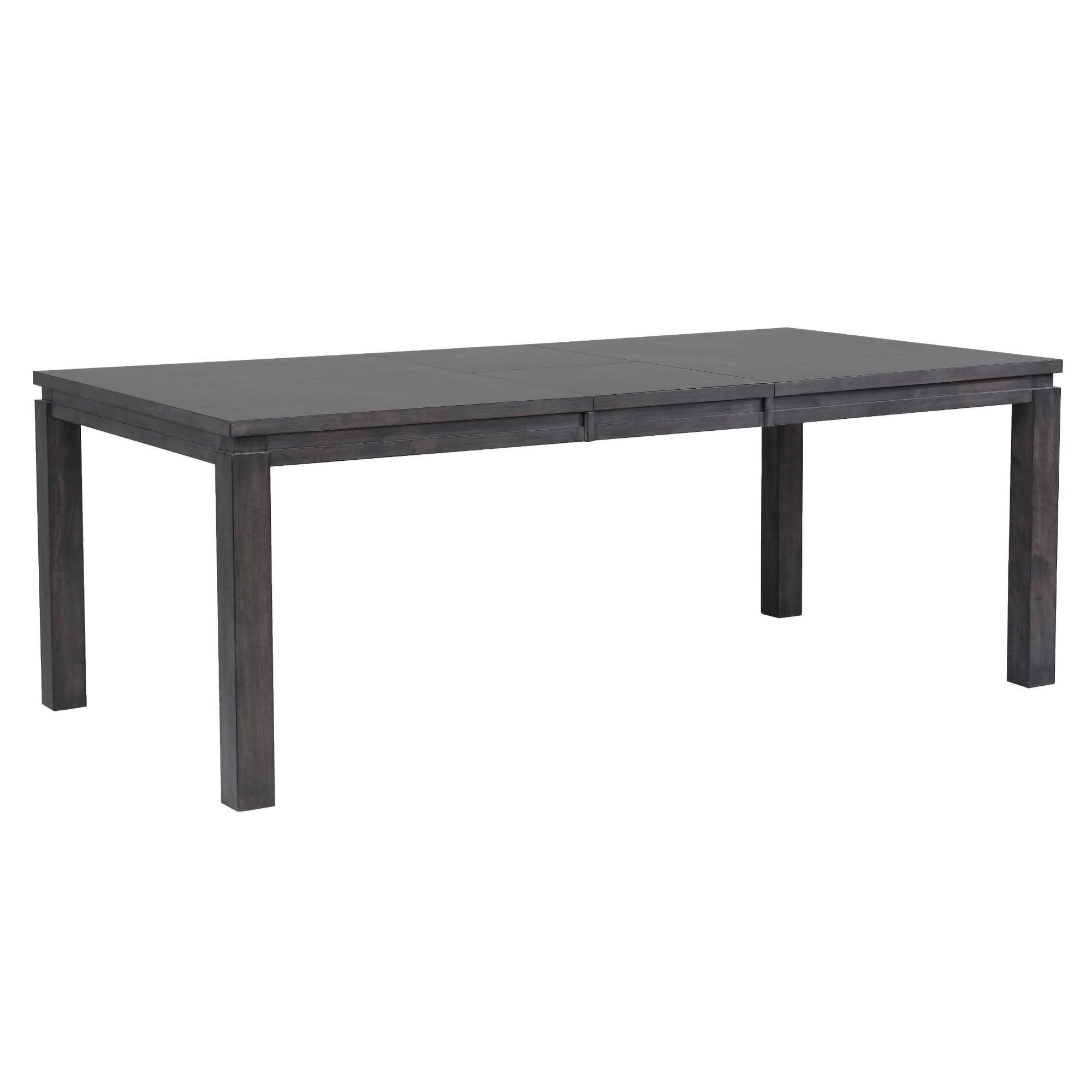 Gray 82" Extendable Rustic Farmhouse Wood Dining Table