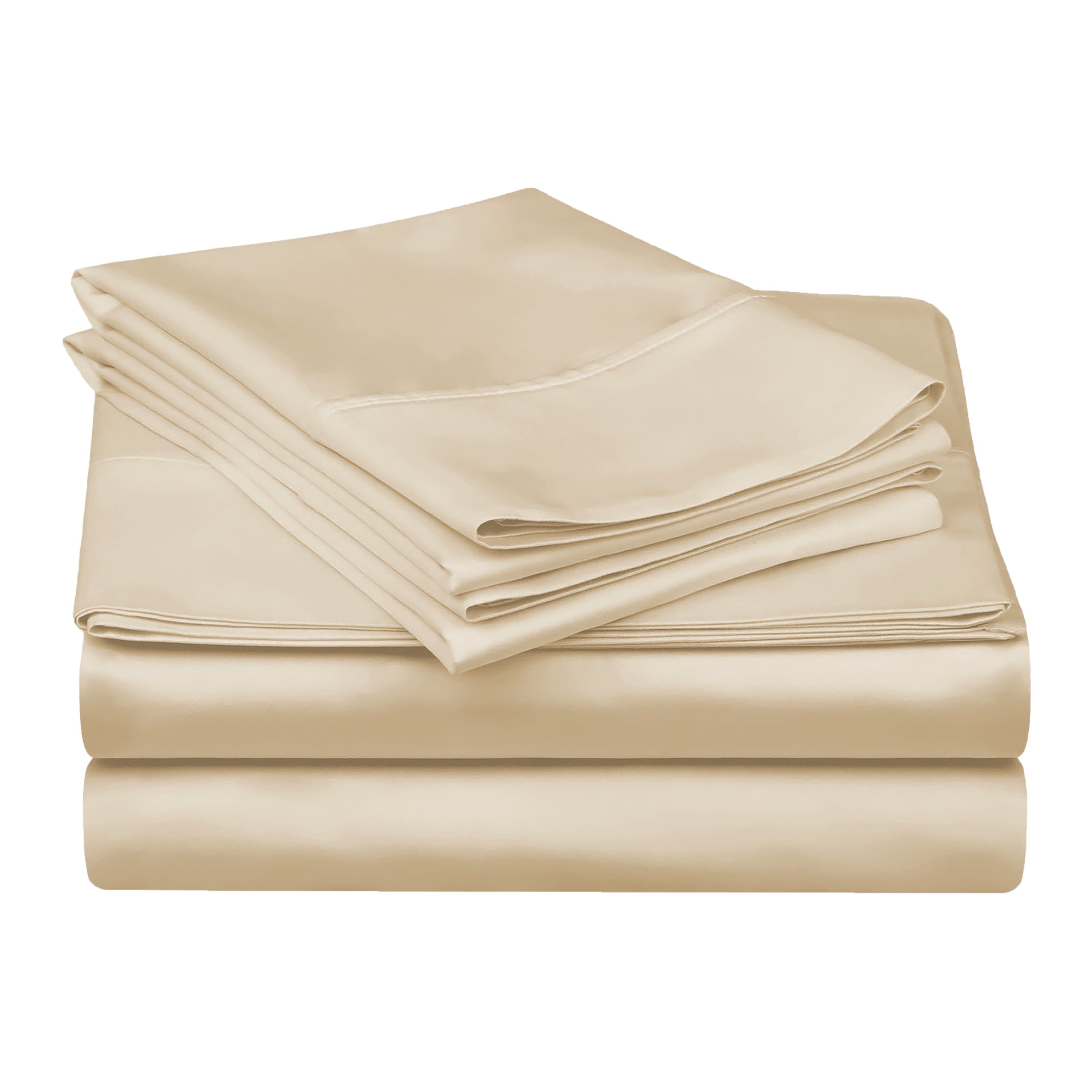 Twin Ivory Egyptian Cotton Deep Pocket Sheet Set