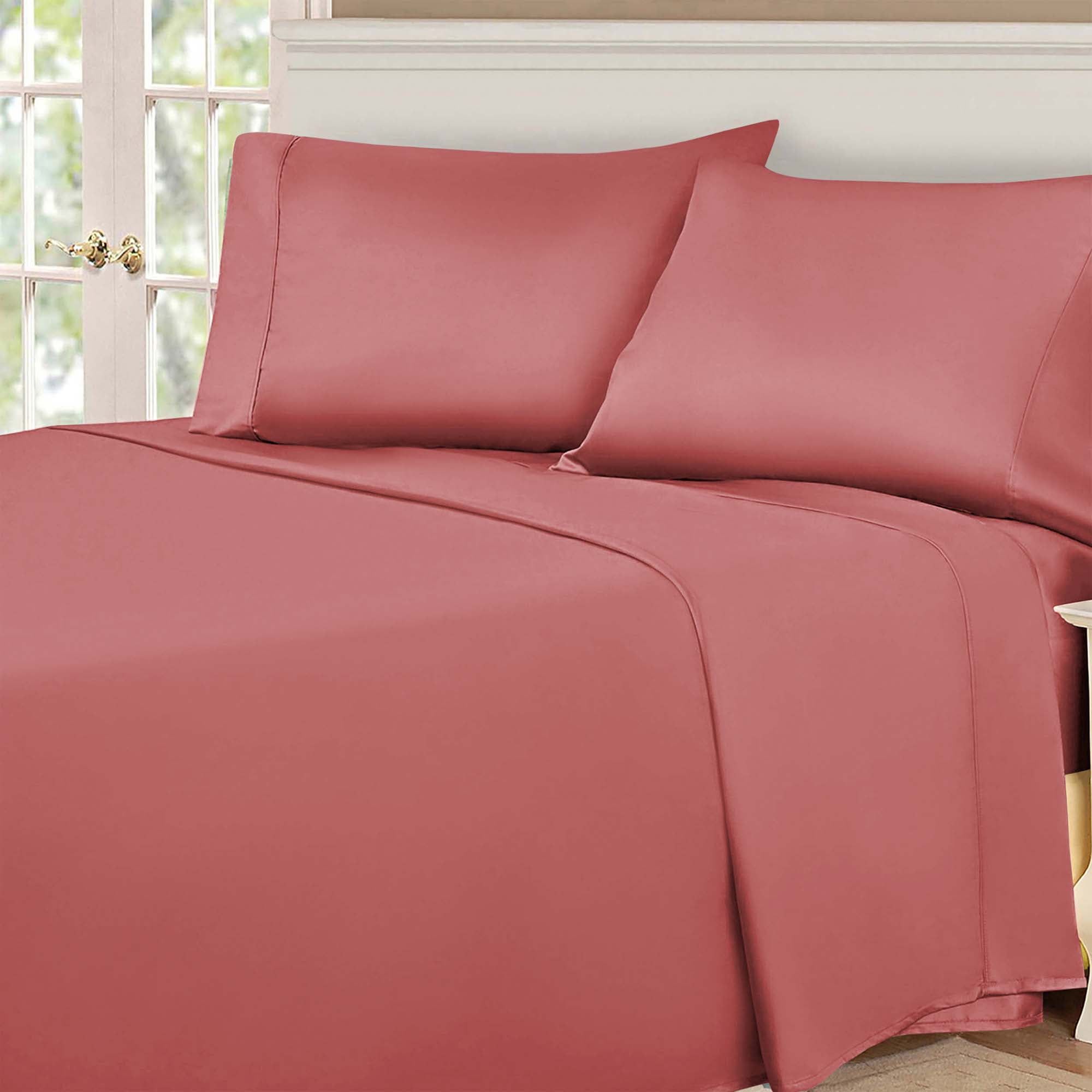 Blush Twin XL Egyptian Cotton Deep Pocket Sheet Set