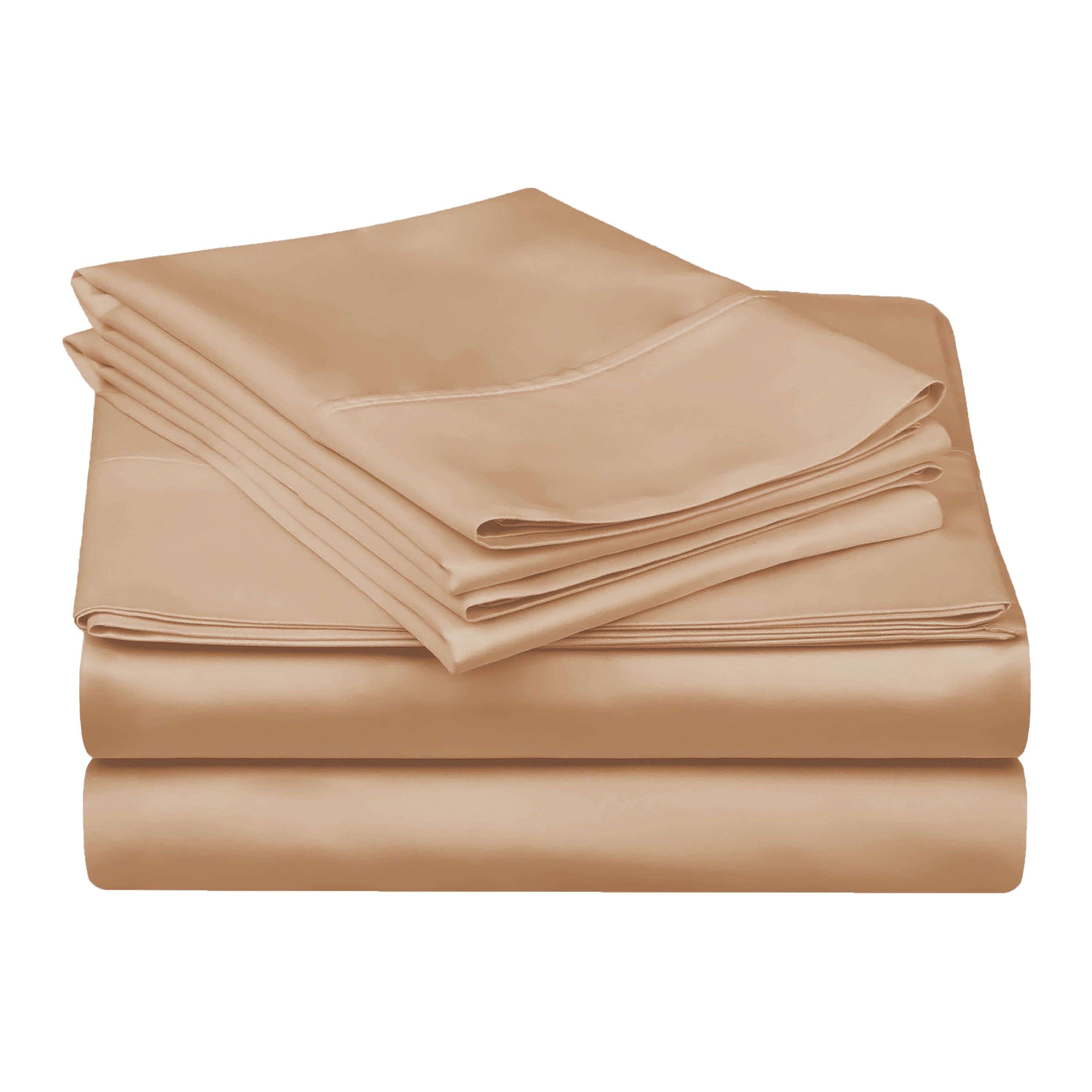 Superior Beige 300 Thread Count Egyptian Cotton Queen Sheet Set