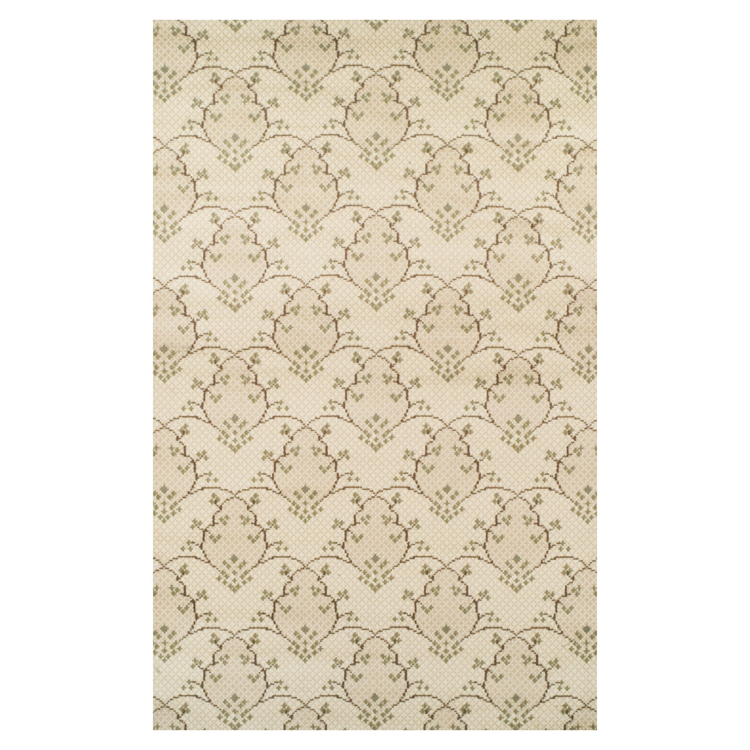 Aberdeen Ivory Floral Indoor Area Rug, Easy Care, 8' x 10'