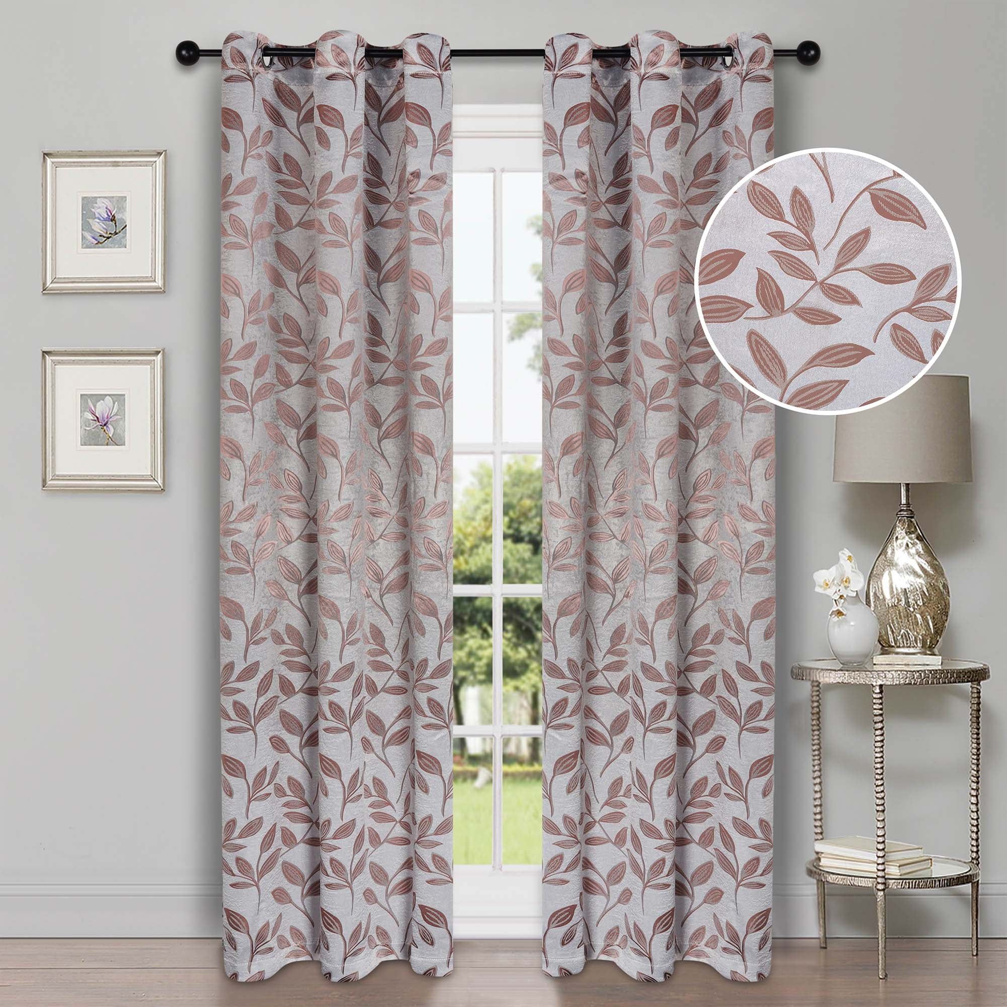 Champagne Polyester Blackout Grommet Window Panel, 42" x 108"