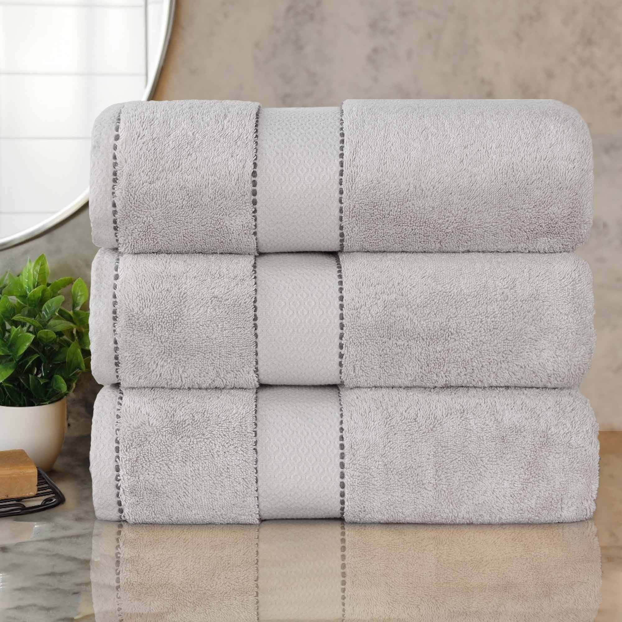 Platinum Egyptian Cotton Ultra-Plush Bath Towel Set of 3