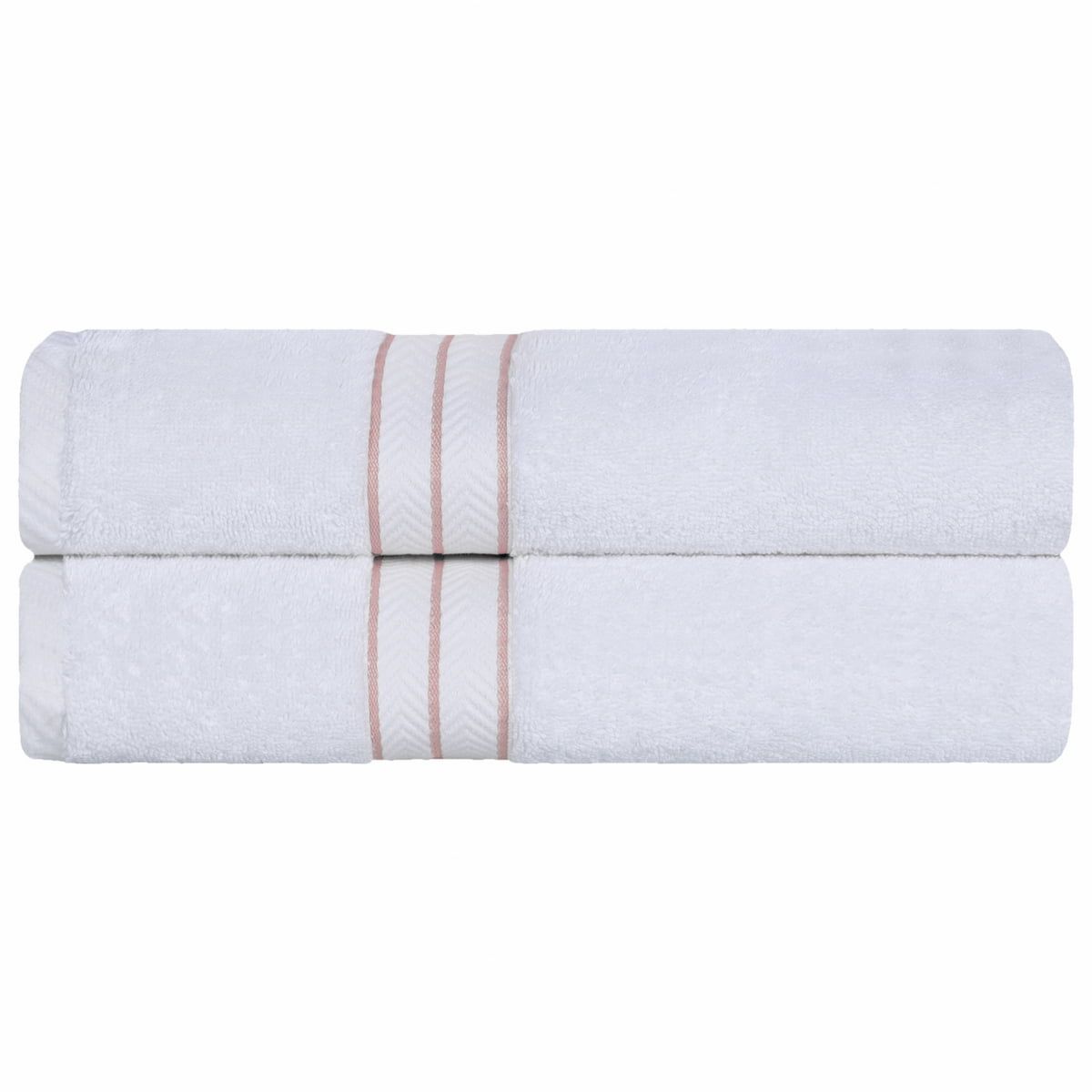 Oversized Tea Rose Turkish Cotton 2-Piece Bath Sheet Set