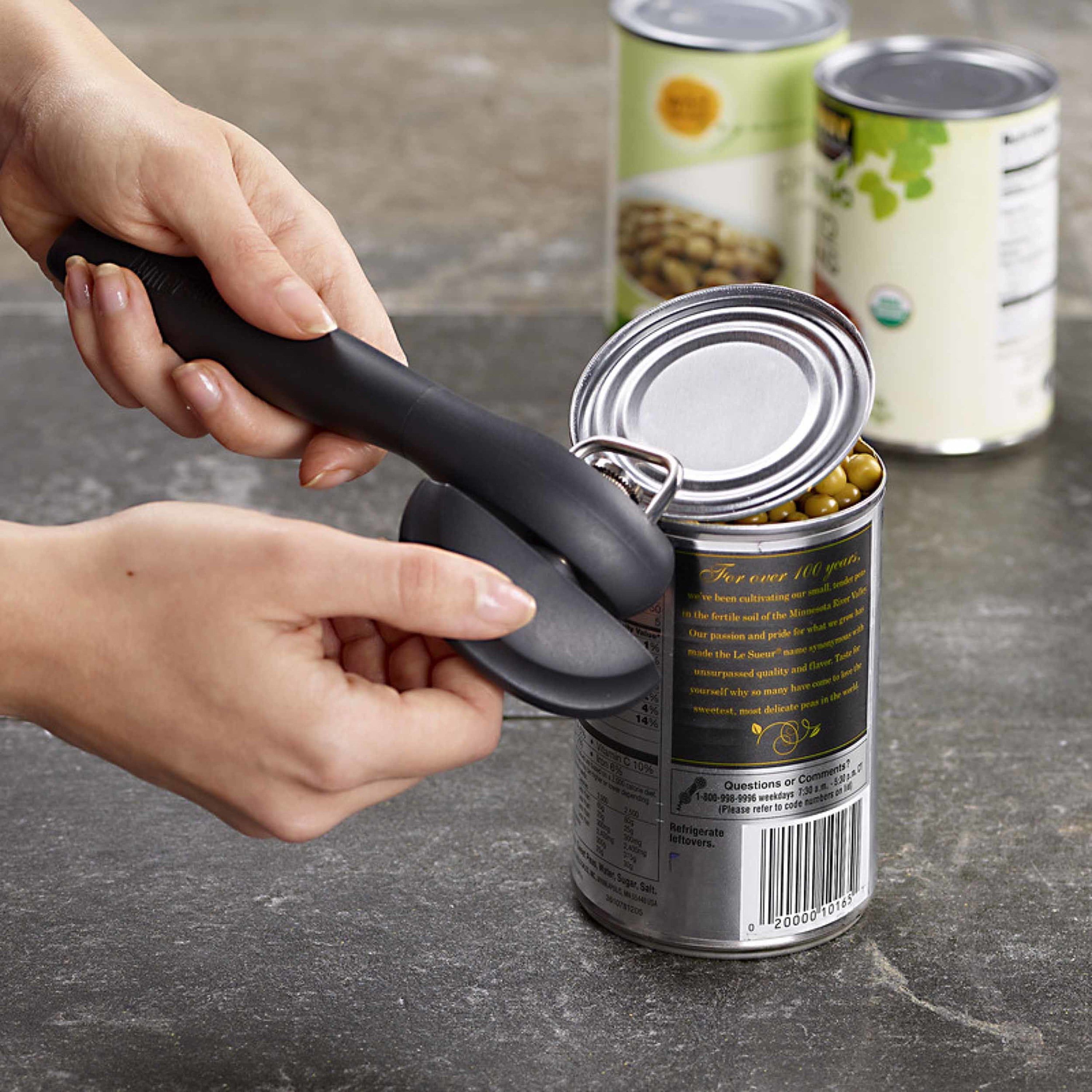 Black Ergonomic Handle Smooth Edge Can Opener