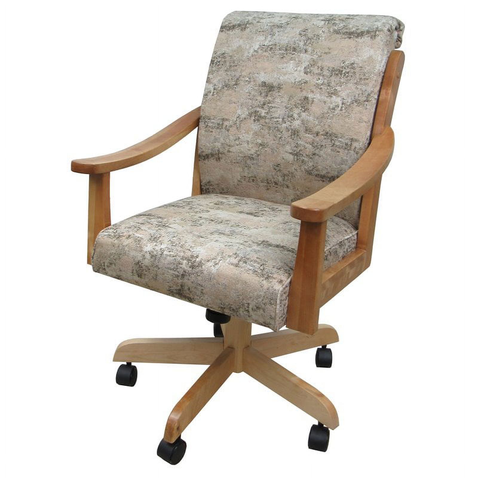 Casa Poet Desert Brown Upholstered Swivel Dining Chair