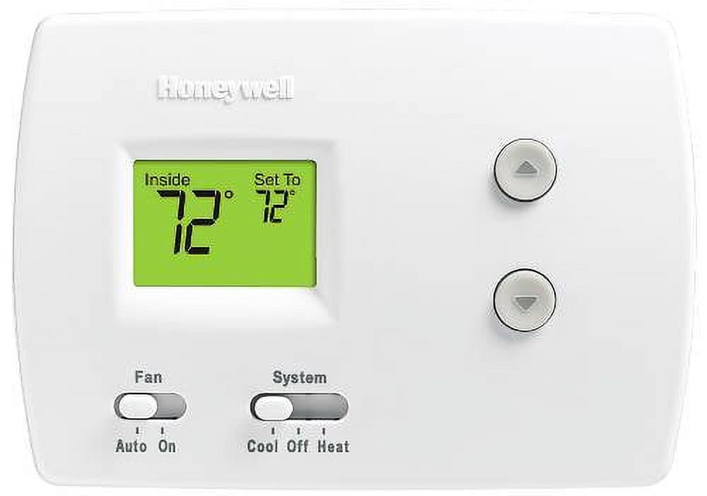 White Digital Non-Programmable Heat Pump Thermostat