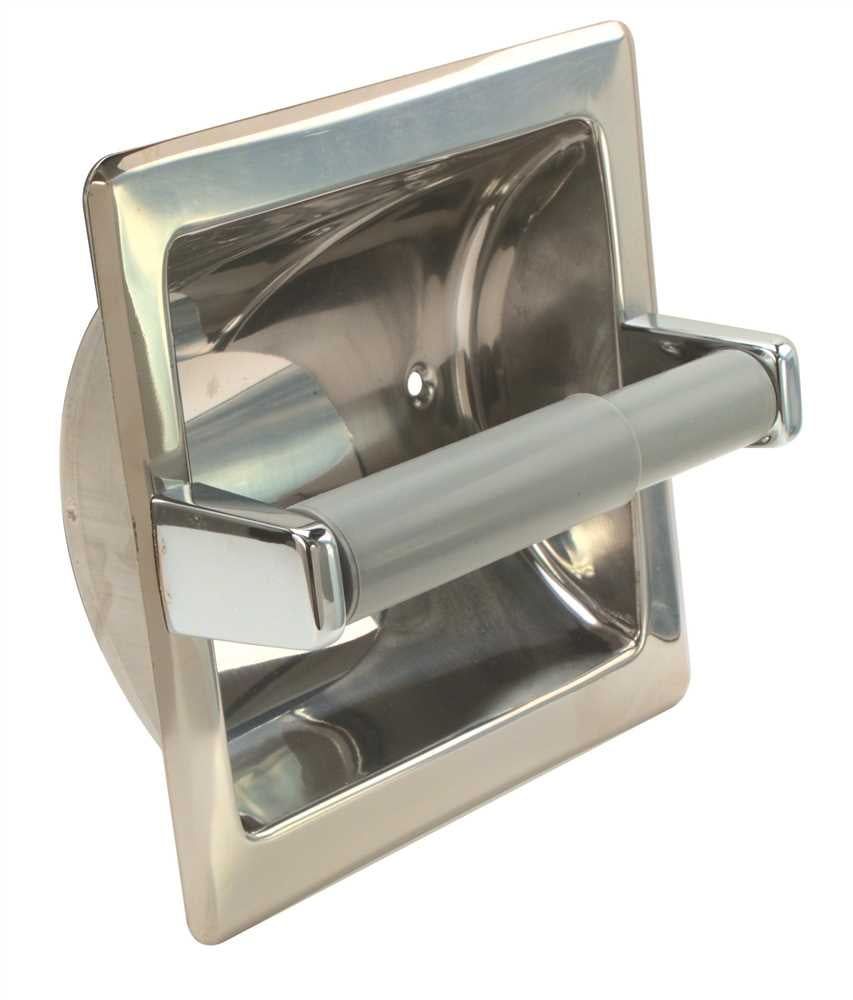 Chrome Recessed Stainless Steel Toilet Paper Holder