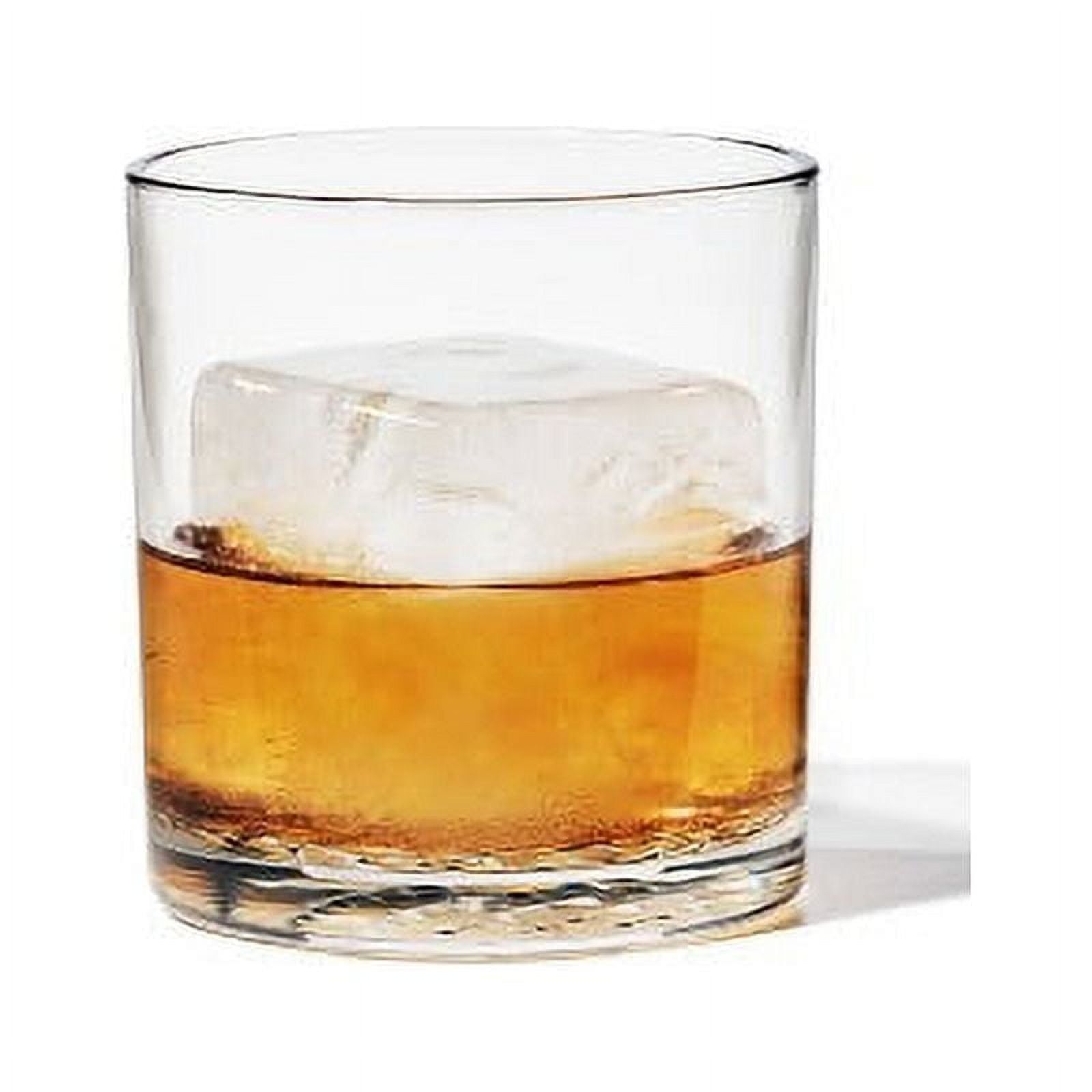 12oz Clear Tritan Unbreakable Old Fashioned Whiskey Glasses Set of 4