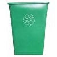 Green 23 Gallon Rectangular Plastic Recycling Bin