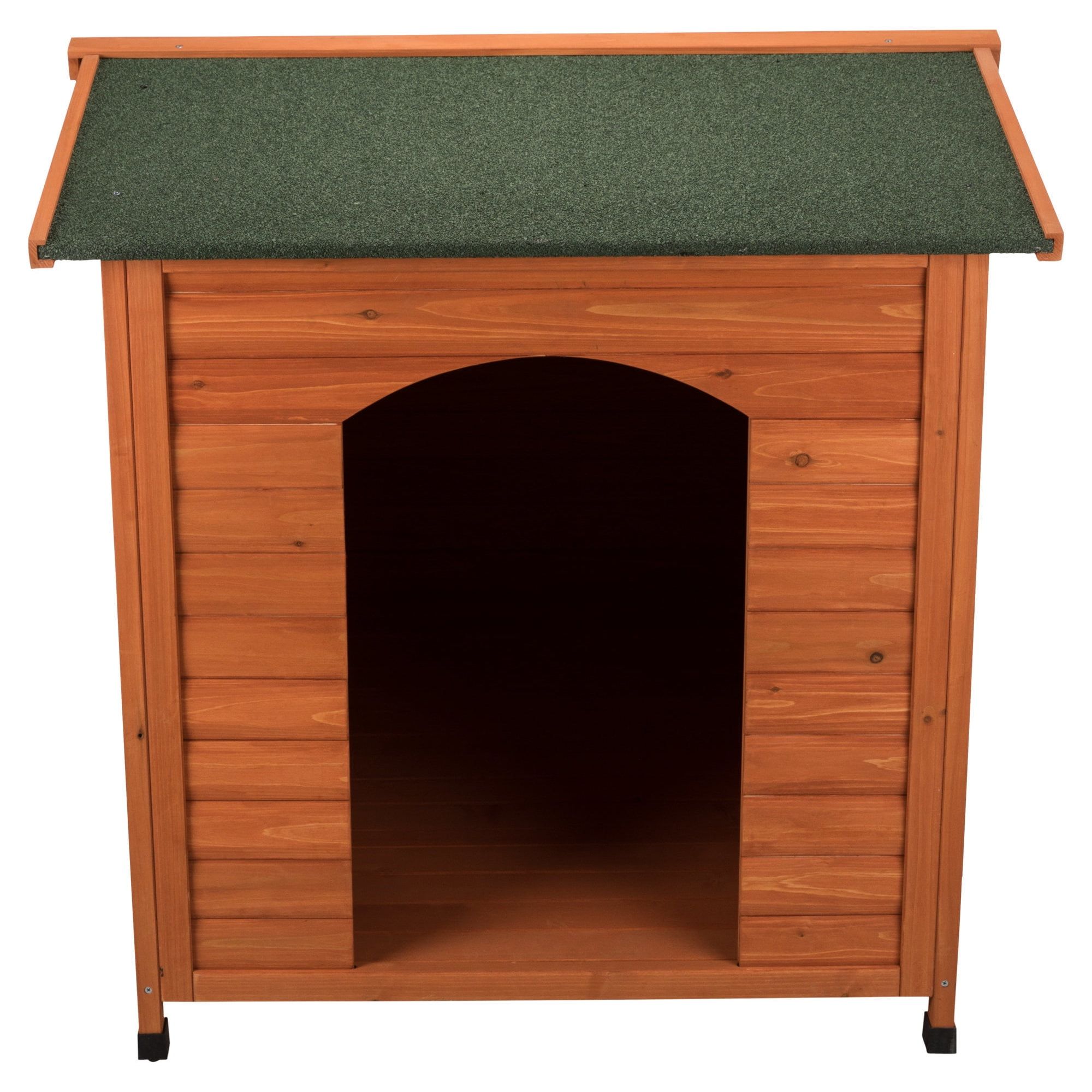 XXL Brown Pine Raised Floor Outdoor Dog House