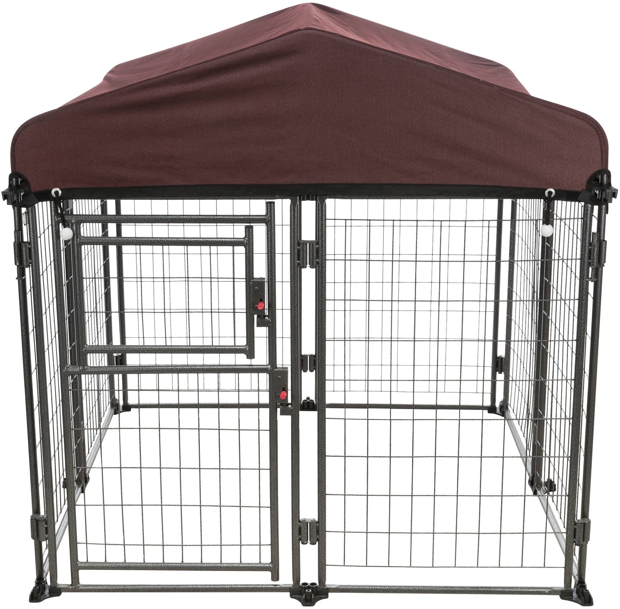 Medium Outdoor Metal Dog Kennel with Cover