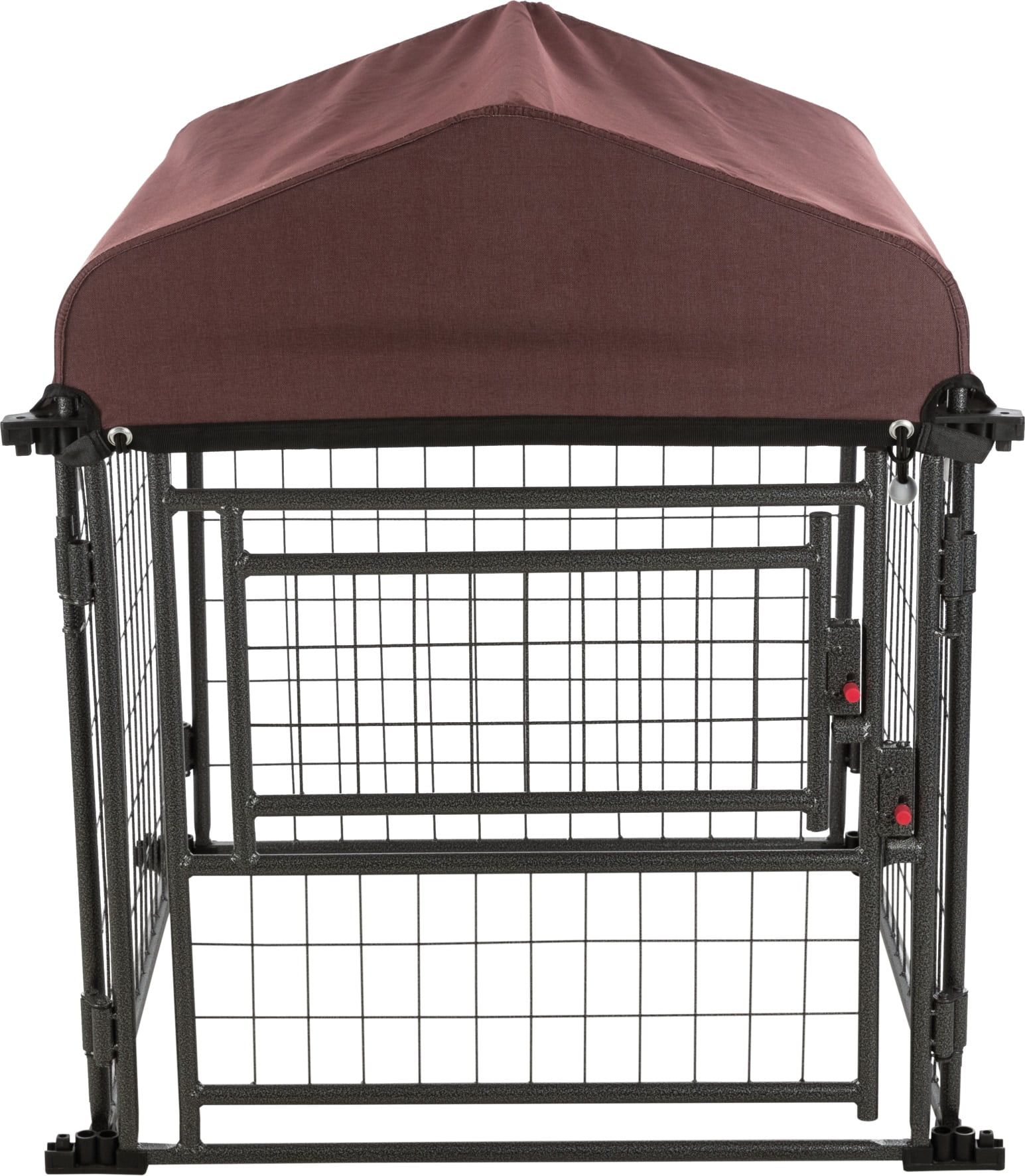 Small Hammerstone Steel Outdoor Dog Kennel with Cover