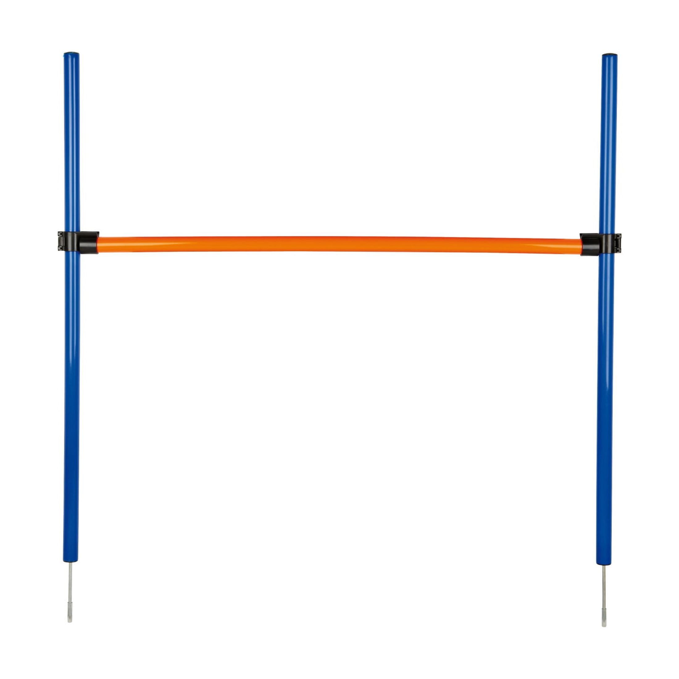 Adjustable Blue and Orange Dog Agility Hurdle