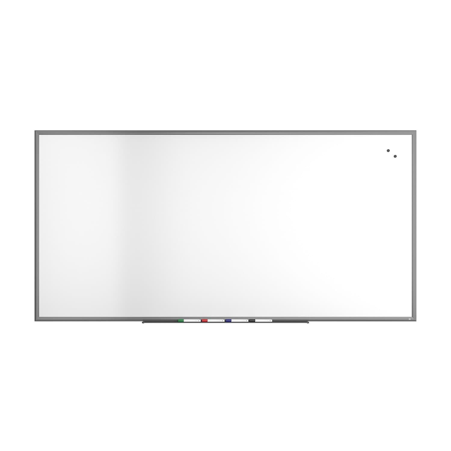 96" x 48" Magnetic Porcelain Dry Erase Board with Aluminum Frame