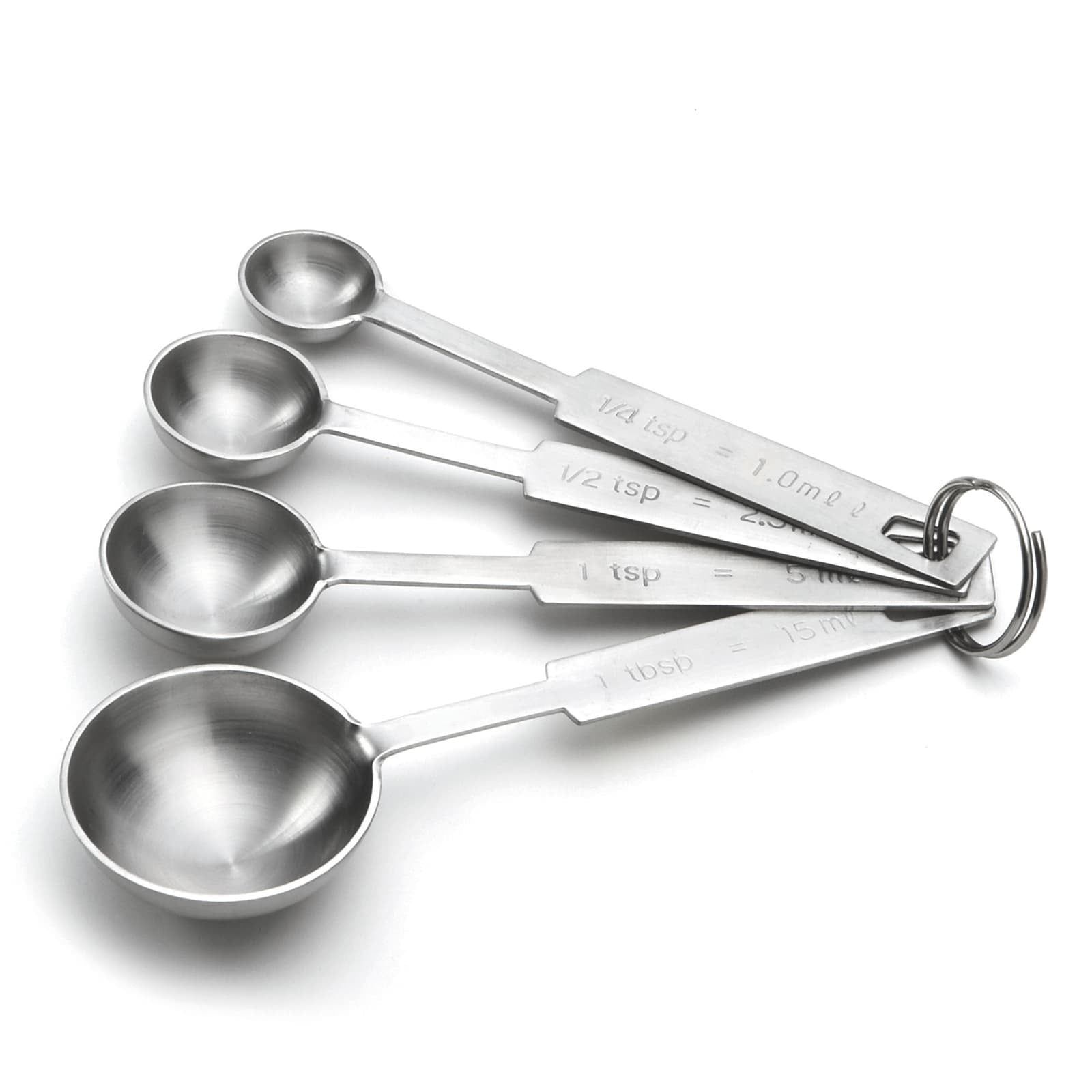 Heavyweight Stainless Steel 4-Piece Measuring Spoon Set