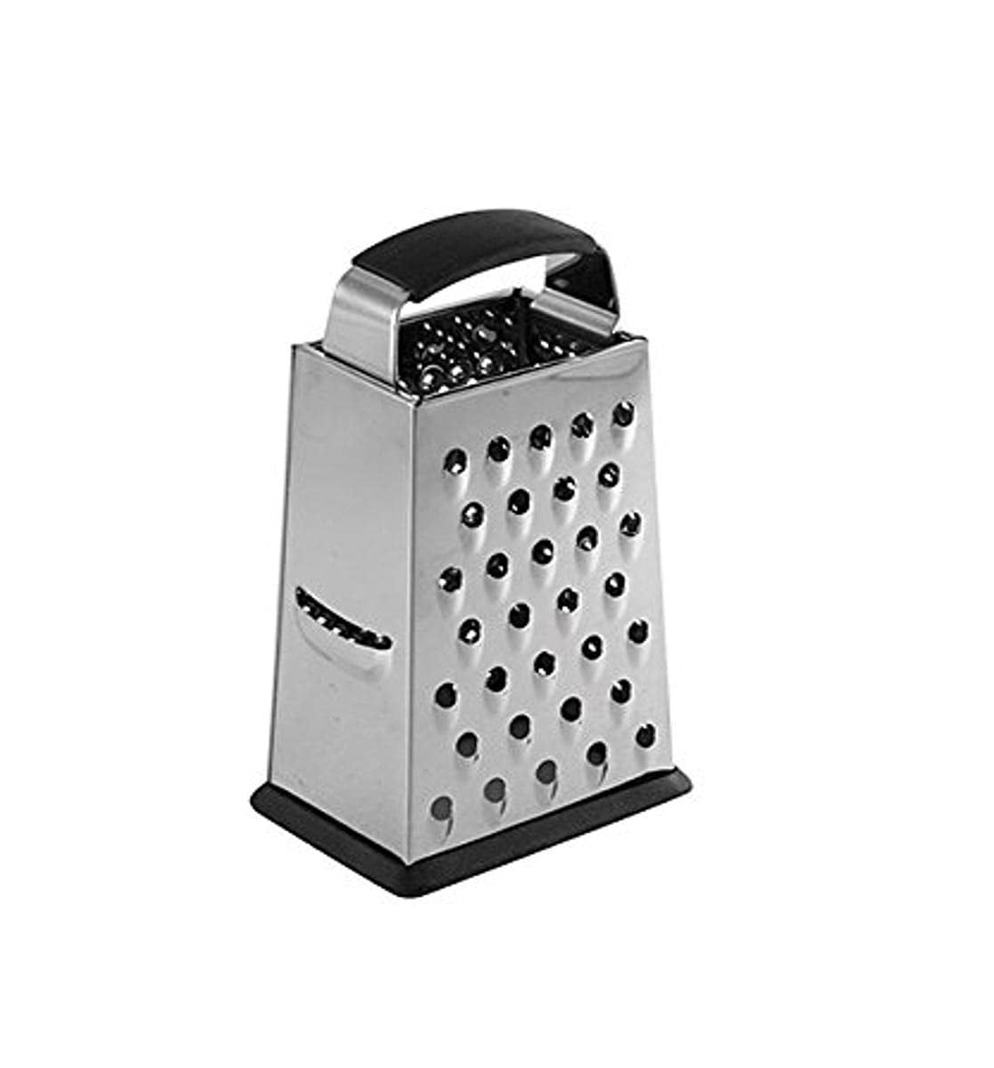 Stainless Steel 4-Sided Box Grater with Rubber Base