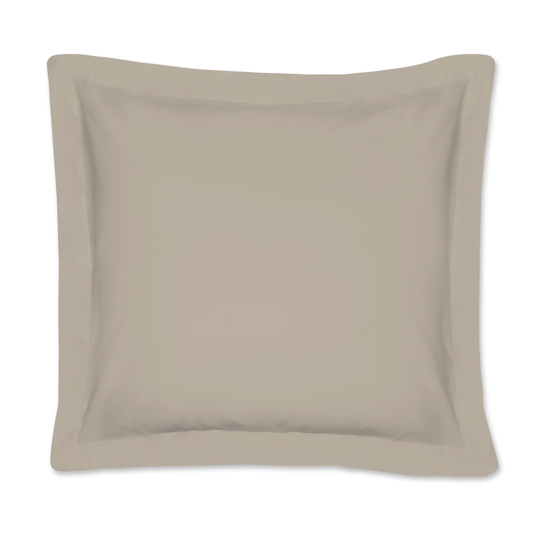 Mocha Cotton-Blend Euro Pillow Sham