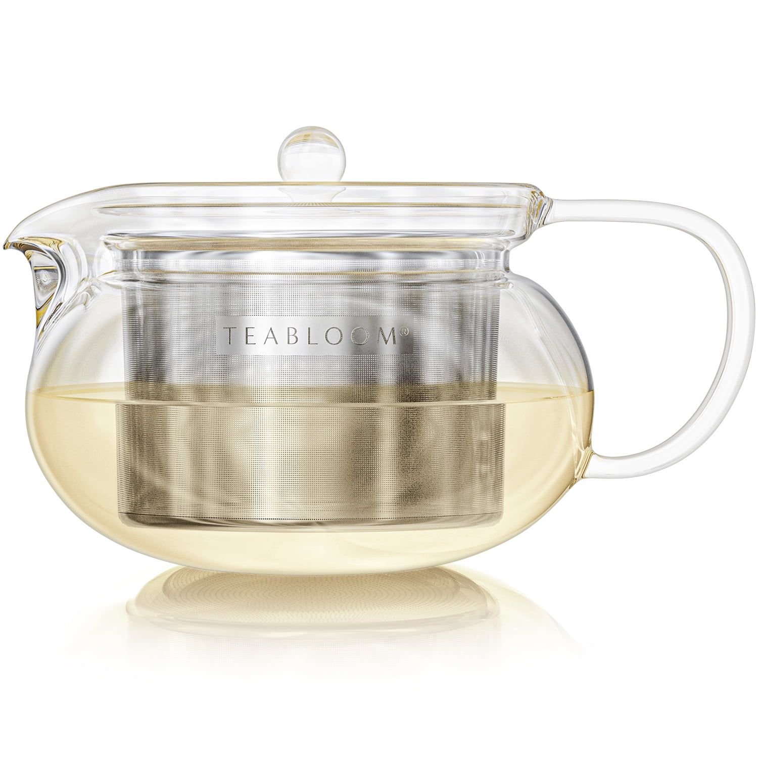 Kyoto 24 oz Clear Glass Teapot with Stainless Steel Infuser