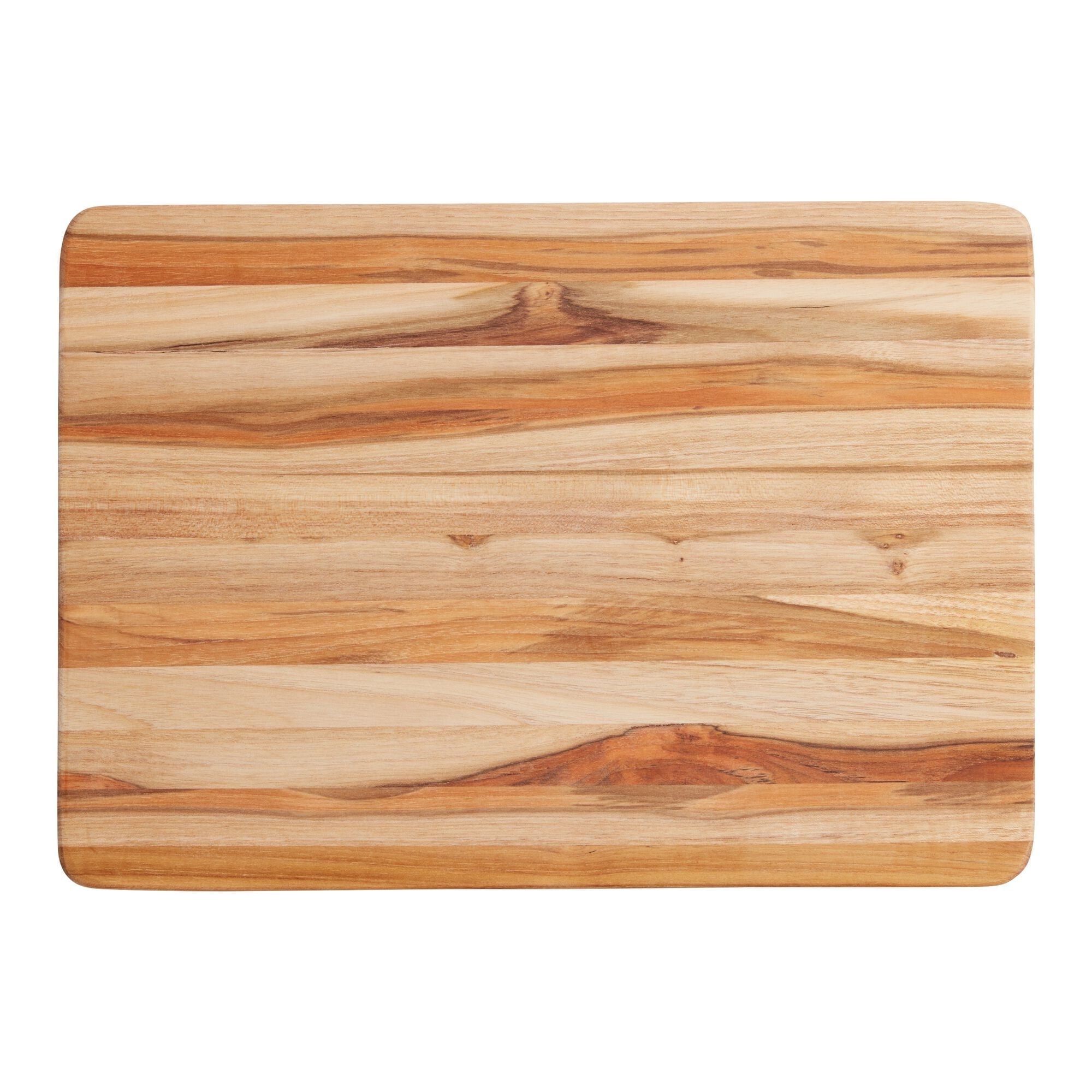 Teak Edge Grain Reversible Rectangular Cutting Board 10" x 14"