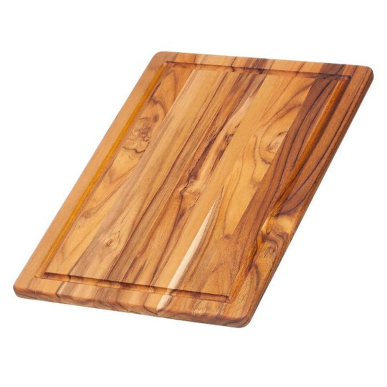 Teak Rectangular Cutting Board with Juice Groove