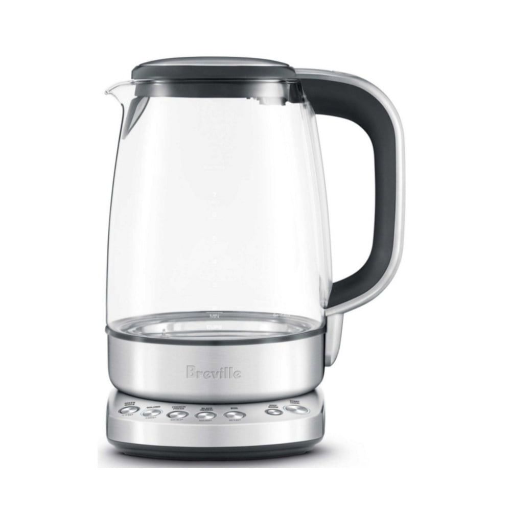 Breville 57 oz Silver Glass Variable Temperature Kettle