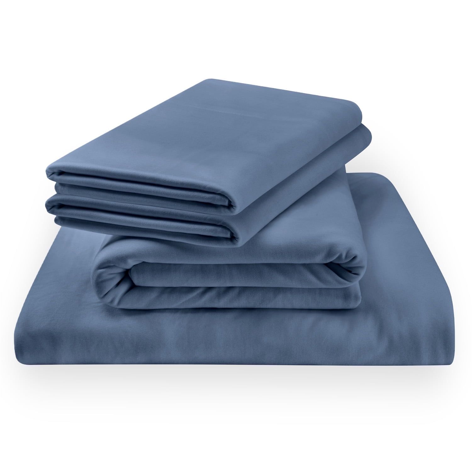 Queen Vintage Indigo Bamboo Jersey Sheet Set