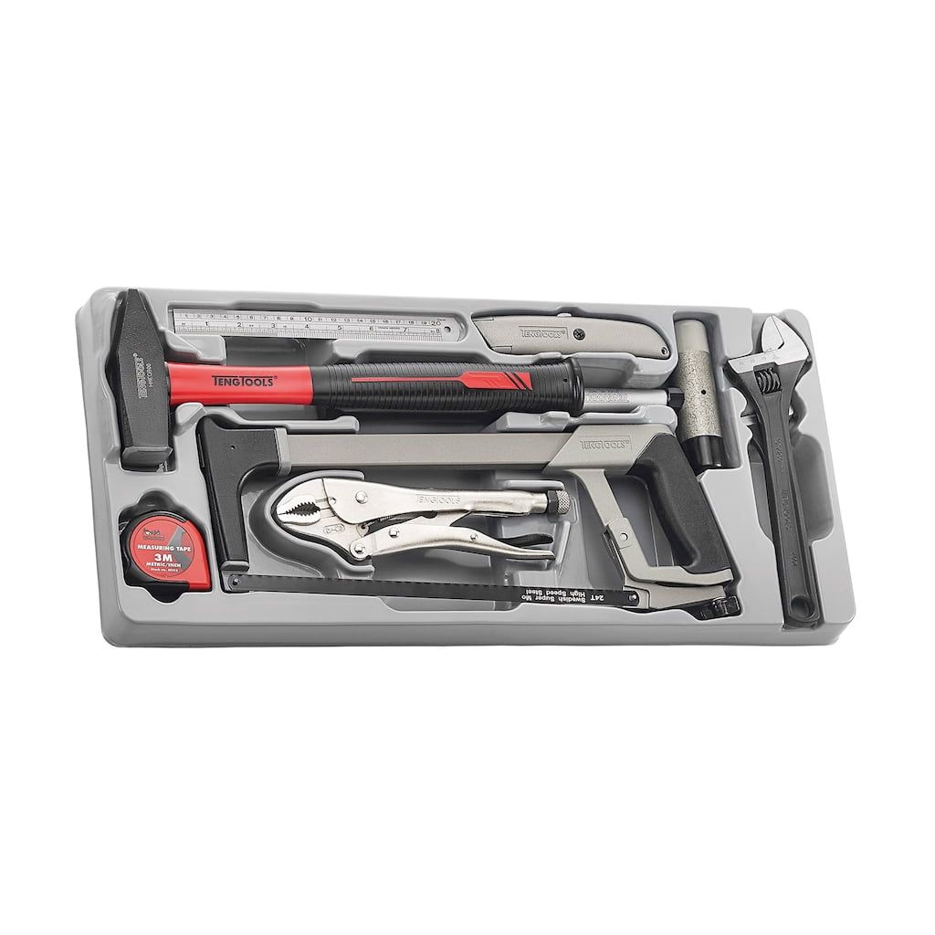 9-Piece Engineers General Service Tool Set with Storage Tray