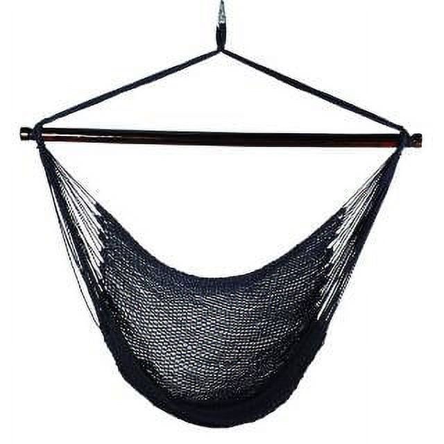 Navy Blue Polyester Rope Hammock Hanging Chair