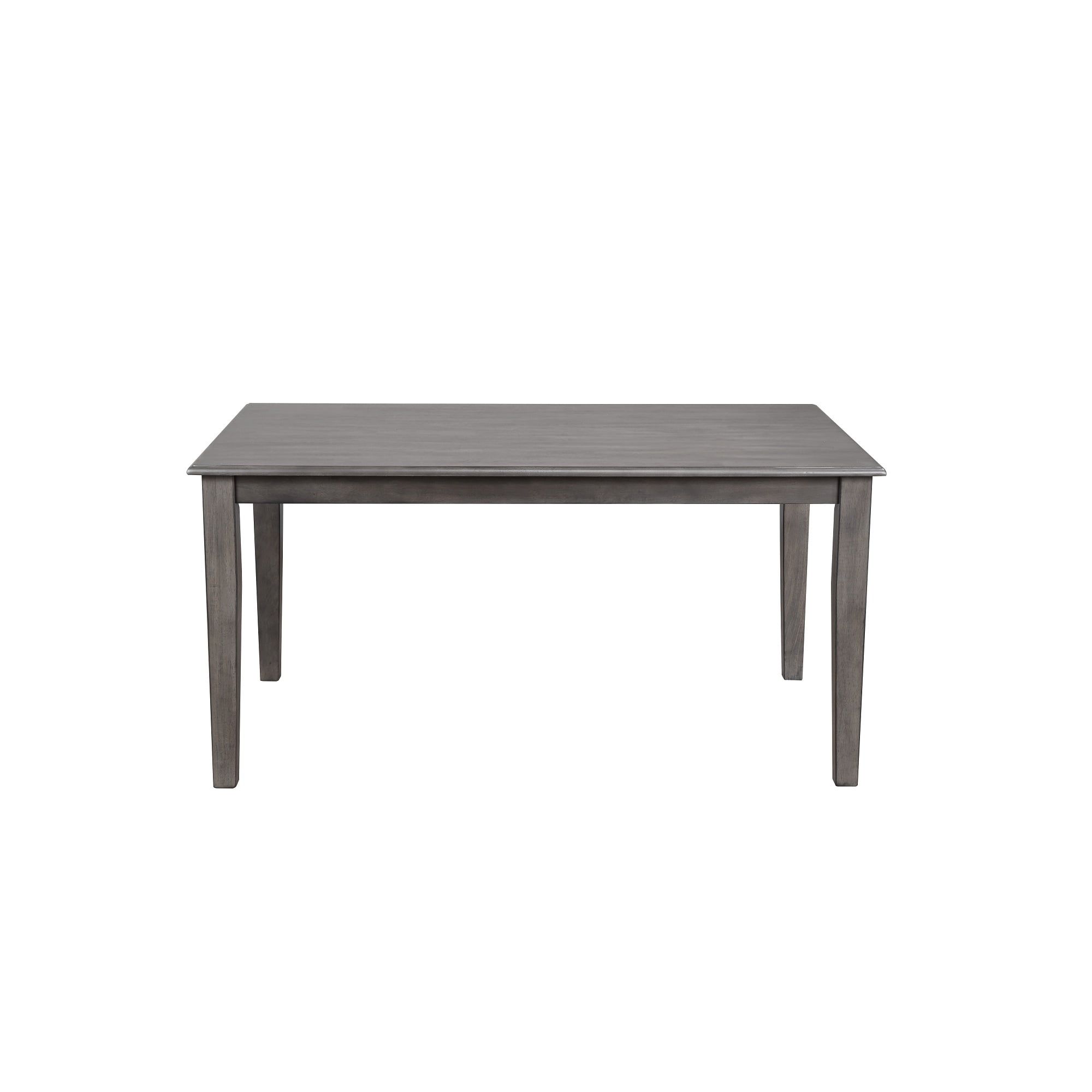 Gray 60" Rectangular Solid Oak Dining Table