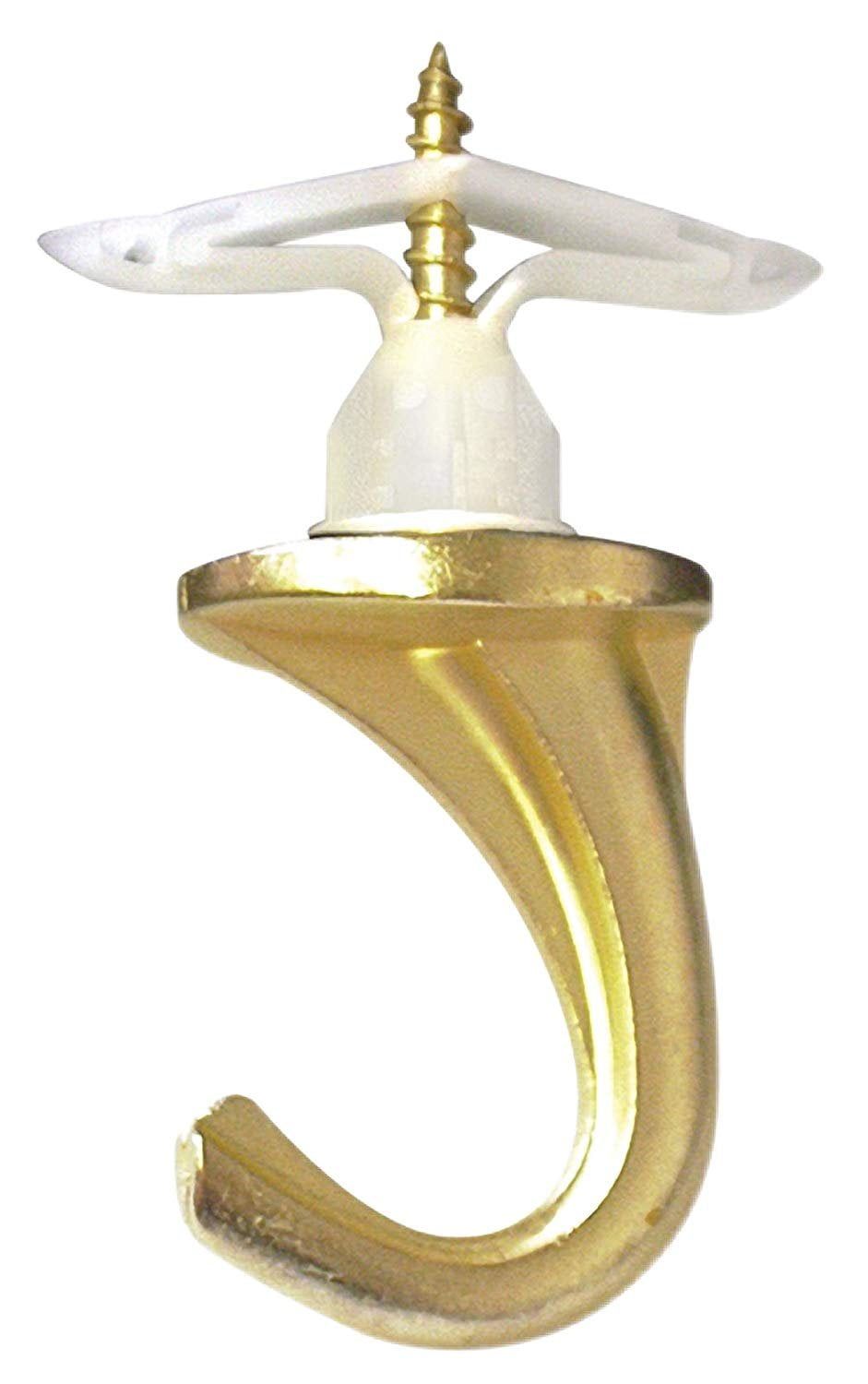 Large Brass and White Metal Versa Hook, 1-Pack