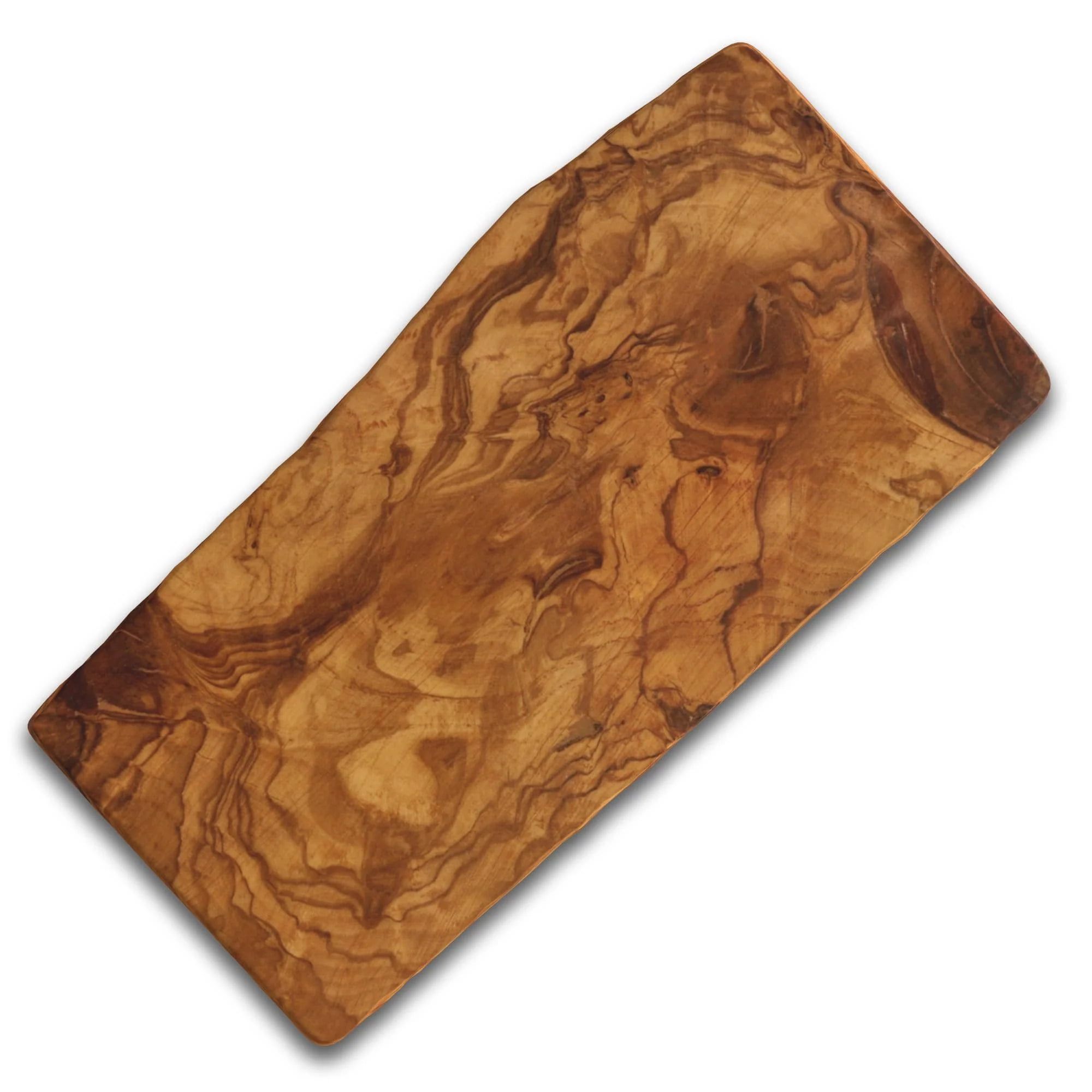 Rustic Olive Wood Rectangular Cutting Board for Kitchen