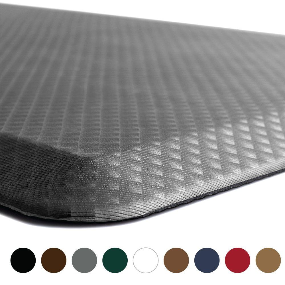 Gray Ergonomic Anti-Fatigue Waterproof Kitchen Mat 20x32